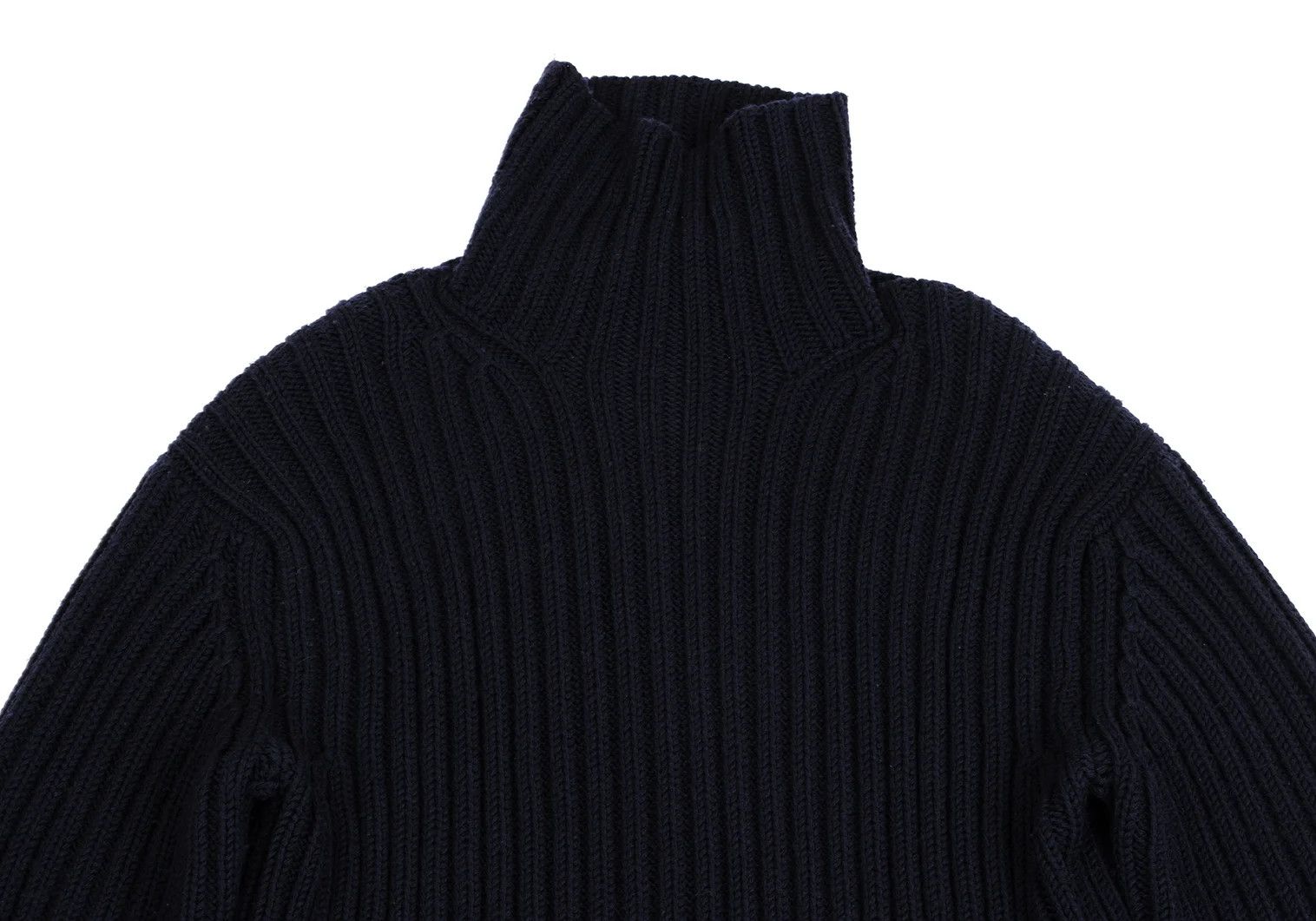 Yohji Yamamoto Yohji Yamamoto Wool Turtleneck Sweater Navy M Size US M / EU 48-50 / 2 - 2 Thumbnail