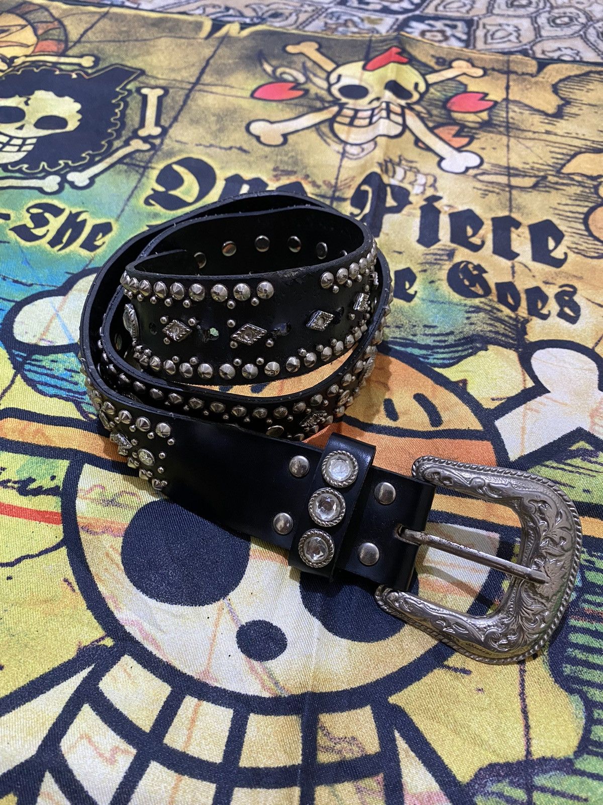 💫Rare💫Punk Dark Western Cowboy Belts For Men Luxury