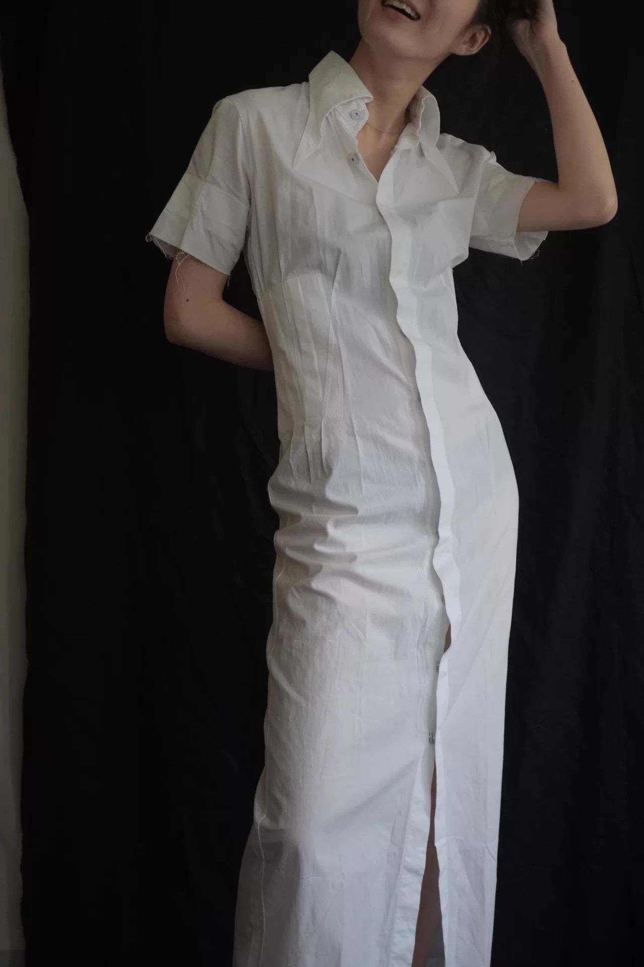 Masaki Matsushima Masaki Matsushima 97 SS White Pleated Collar Dress (S-M) Size S / US 4 / IT 40 - 9 Thumbnail
