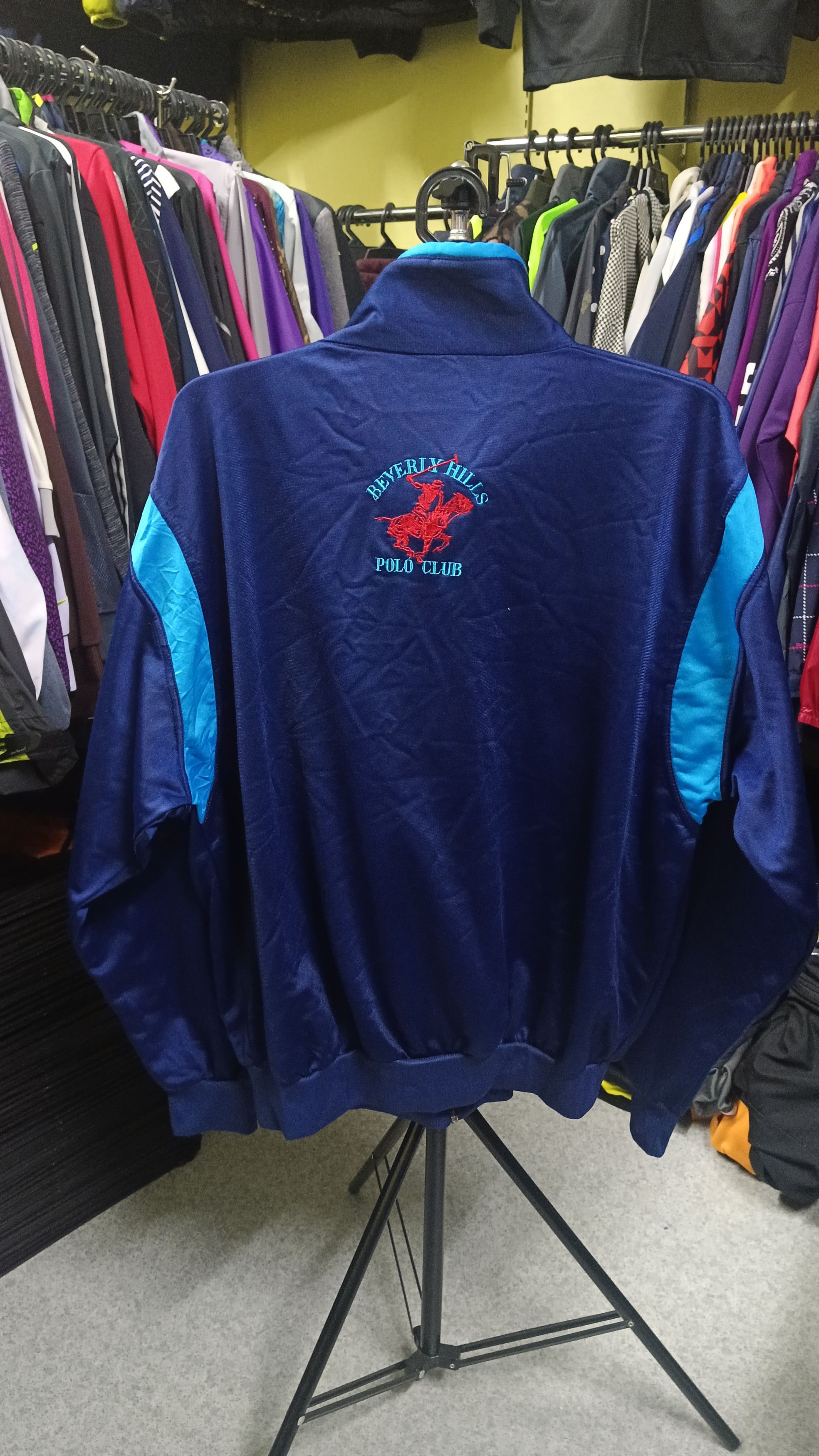 Beverly Hills Polo Club × Vintage 🔥 Rare Vintage Beverly Hills Polo Club Track Sweater Size US L / EU 52-54 / 3 - 4 Thumbnail