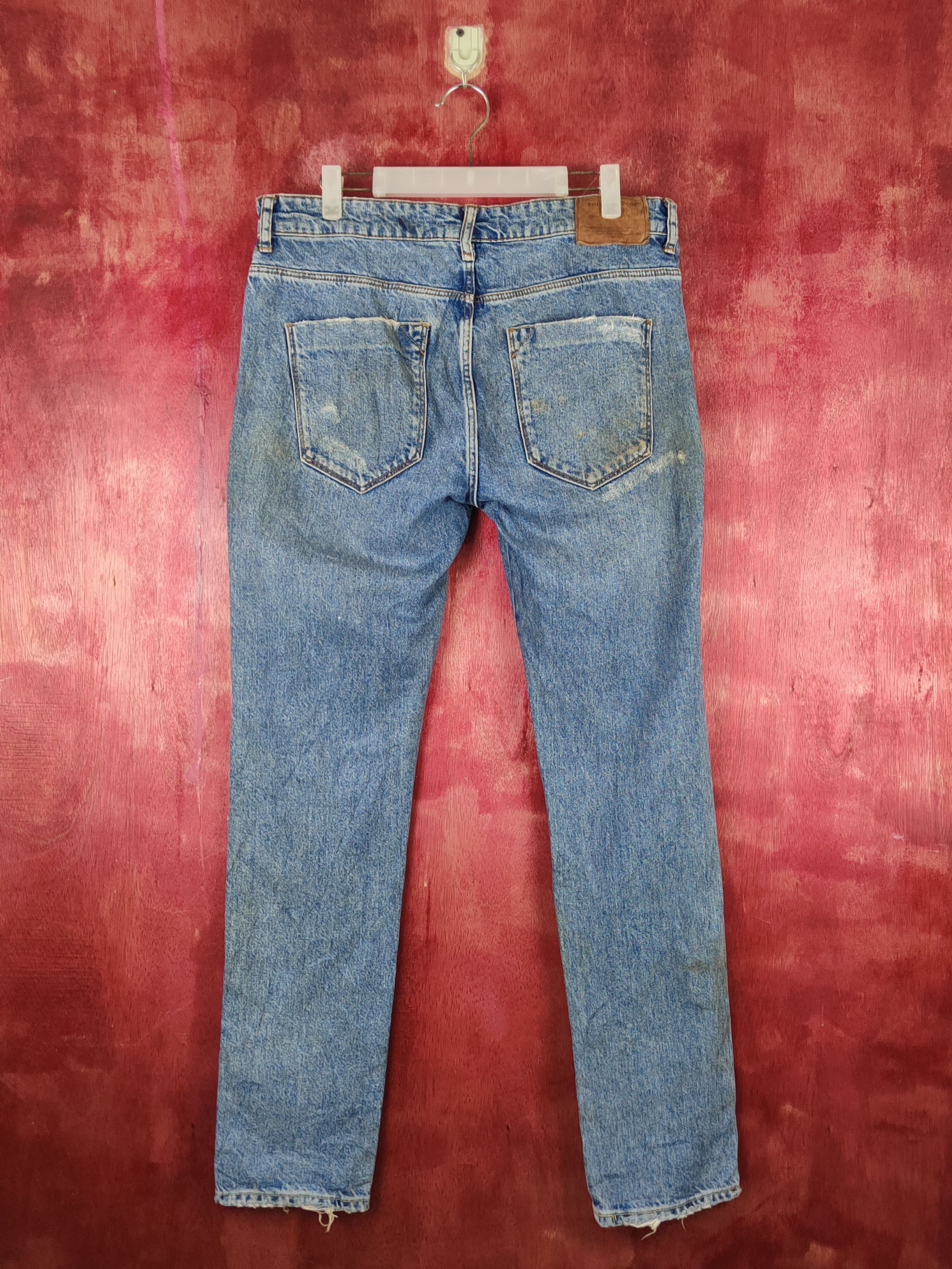 Bershka Beshka Blue Distressed Ripped Jeans #S2356 Size US 32 / EU 48 - 7 Thumbnail