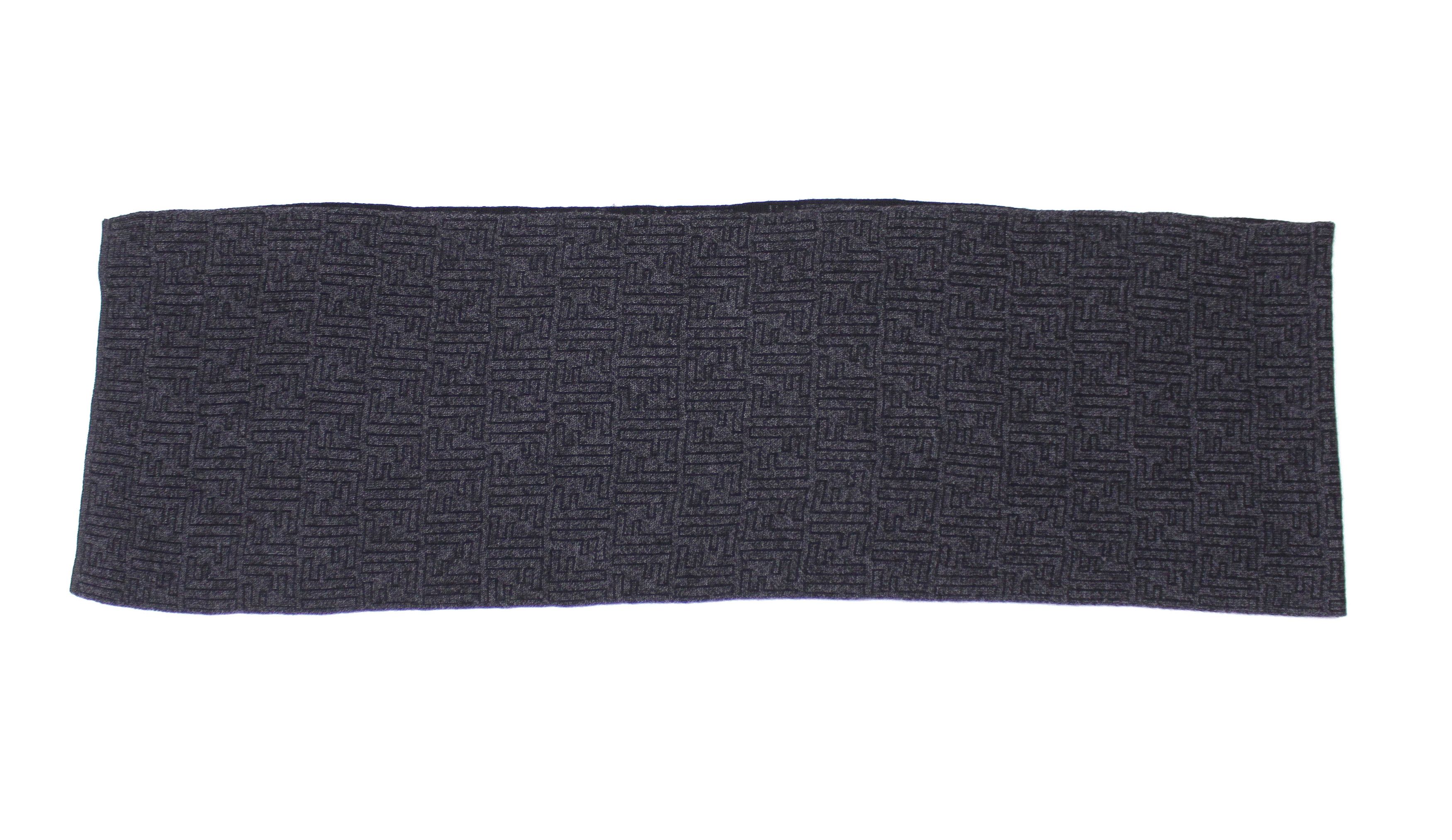 Fendi FF Monogram Wool Scarf Size ONE SIZE - 3 Thumbnail