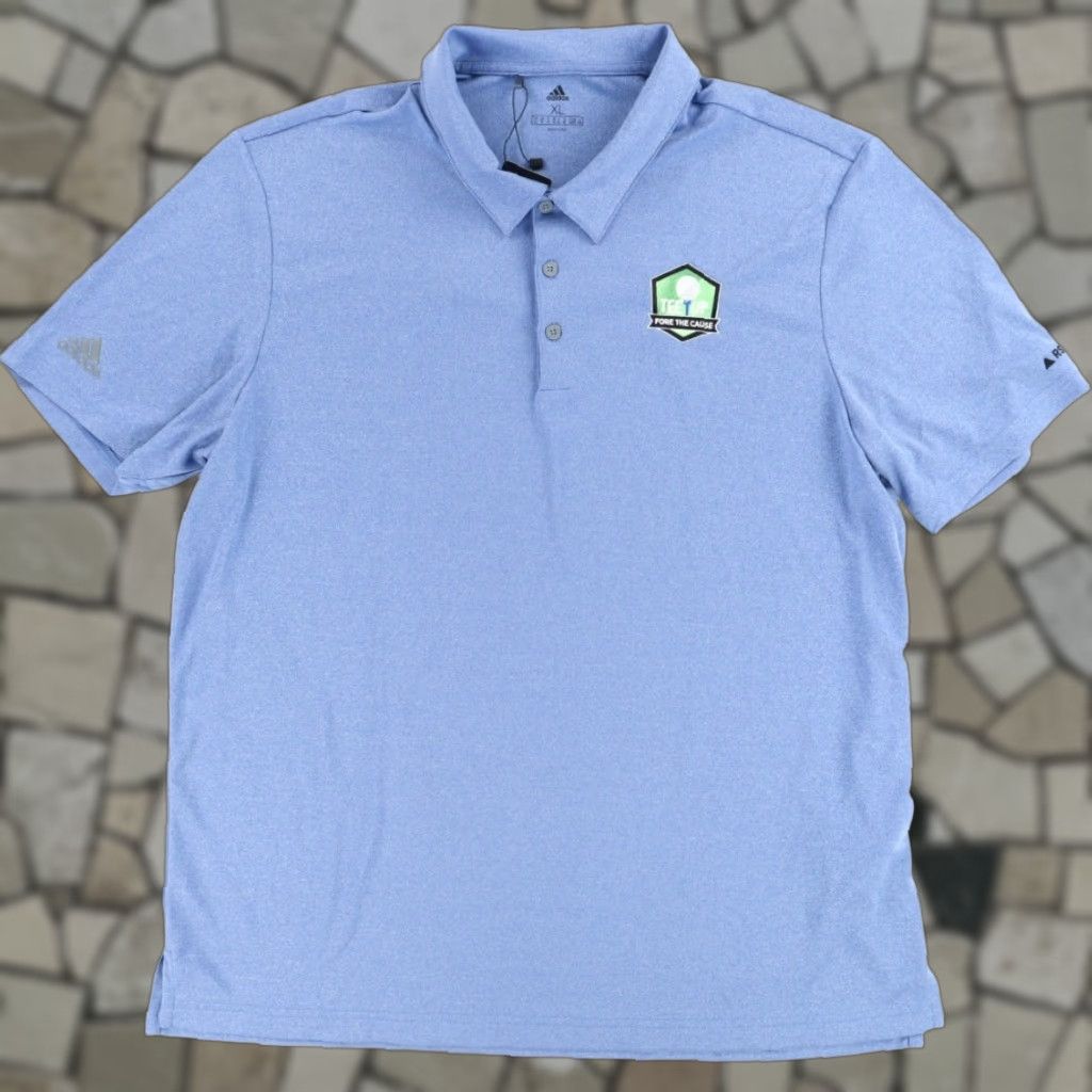 Adidas Adidas Polo Shirt Blue XL Mens Tee Up for a Cause Polyester Solid Polo Shirt Blue Mens XL Size US XL / EU 56 / 4 - 1 Thumbnail
