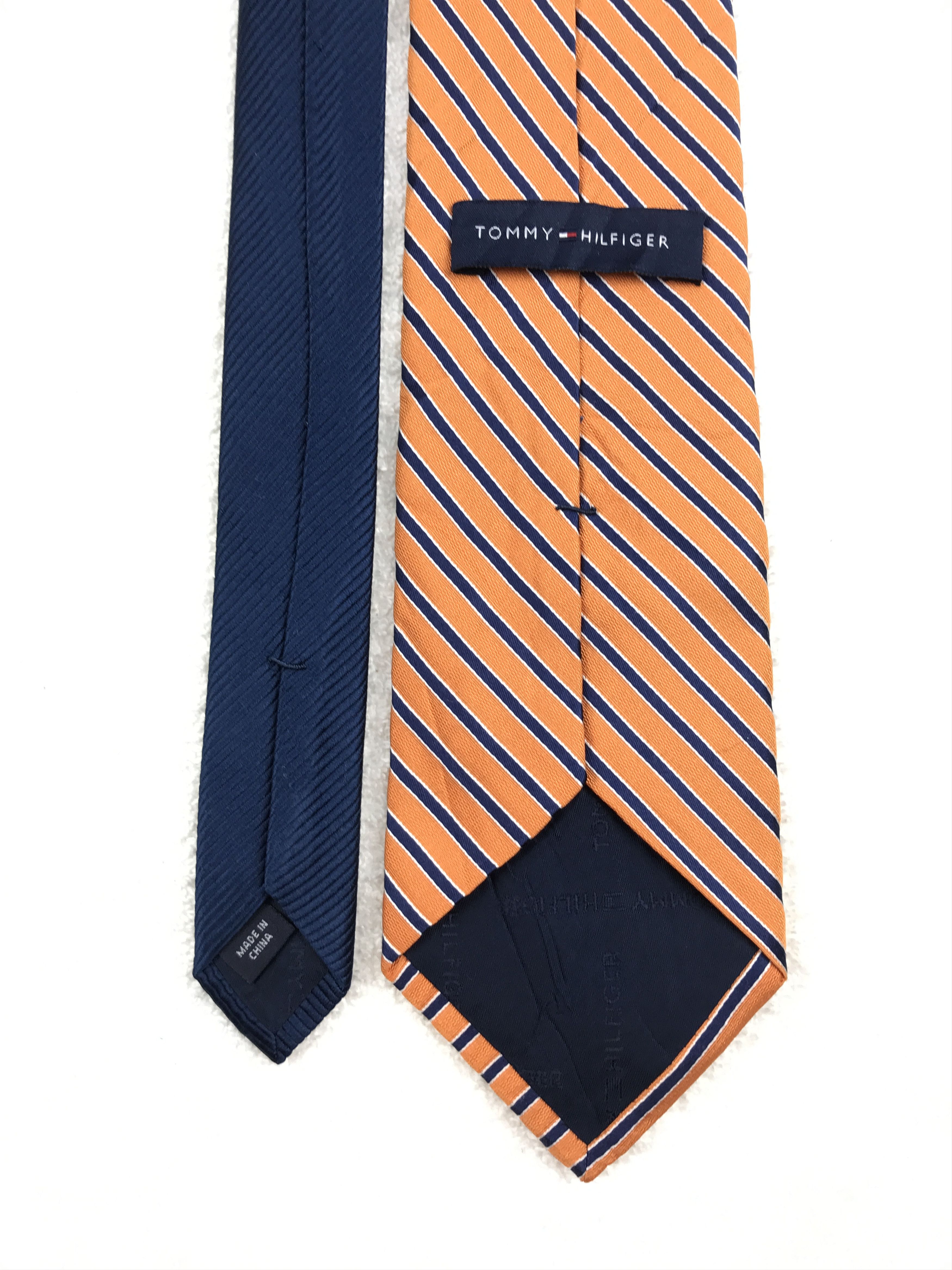 Designer × Tommy Hilfiger × Vintage Vintage Tommy Hilfiger Silk Necktie Size ONE SIZE - 4 Thumbnail