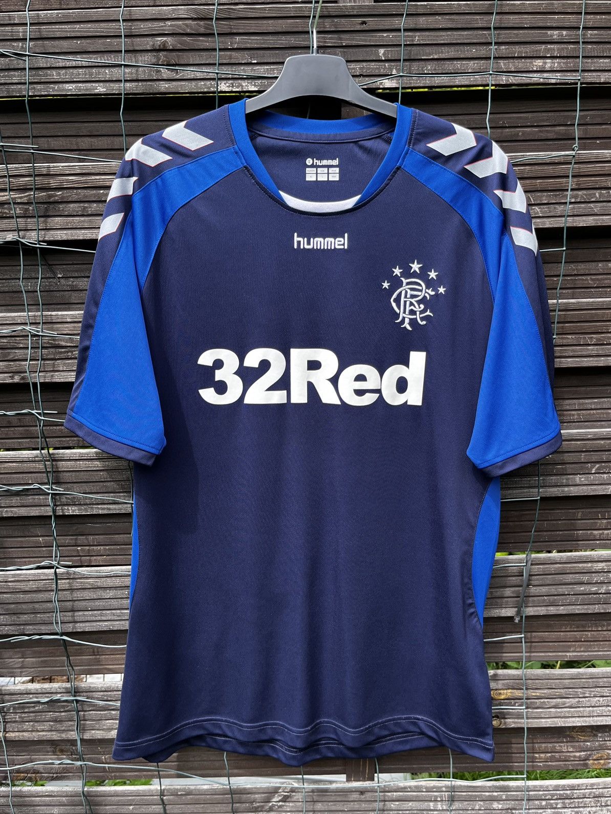 Hummel ⚽️ GLASGOW RANGERS 2018 2019 HUMMEL SOCCER JERSEY FOOTBALL Size US XL / EU 56 / 4 - 2 Thumbnail