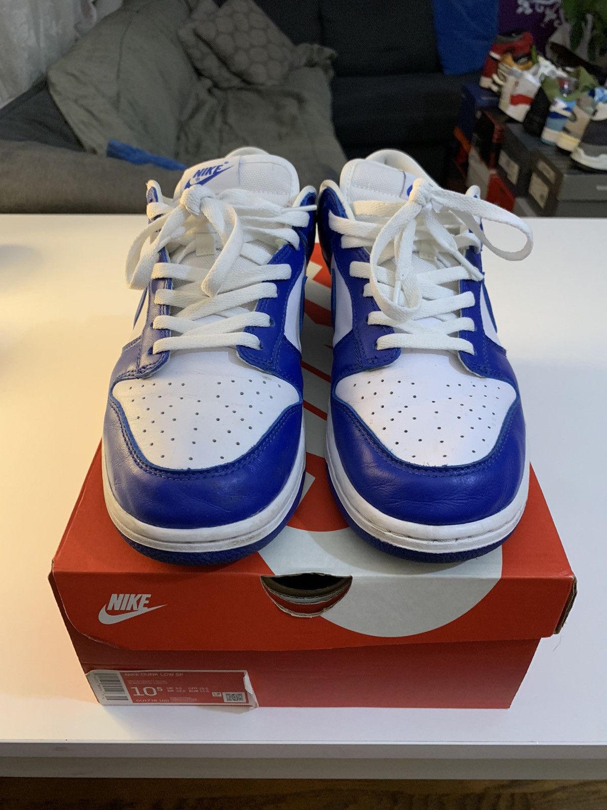 Nike Nike Dunk Low Retro SP Kentucky sz 10.5 Size US 10.5 / EU 43-44 - 2 Thumbnail