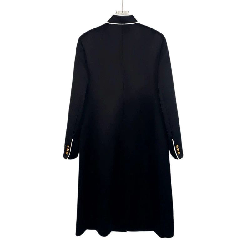 Gucci Gucci Black single-breasted gold-button long-sleeved coat 2 Size US S / EU 44-46 / 1 - 2 Thumbnail