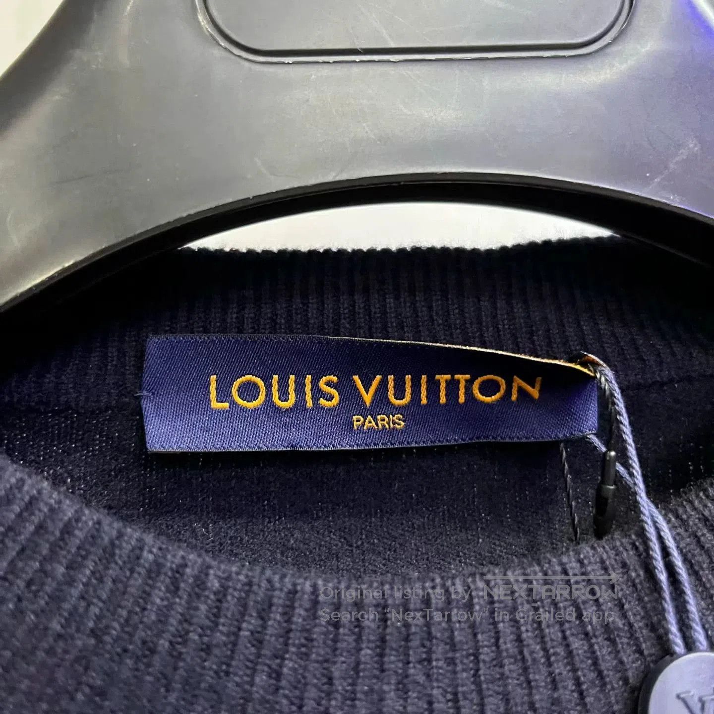 Louis Vuitton Louis Vuitton Dark Blue Full-Logo Sweater. Size US M / EU 48-50 / 2 - 2 Thumbnail