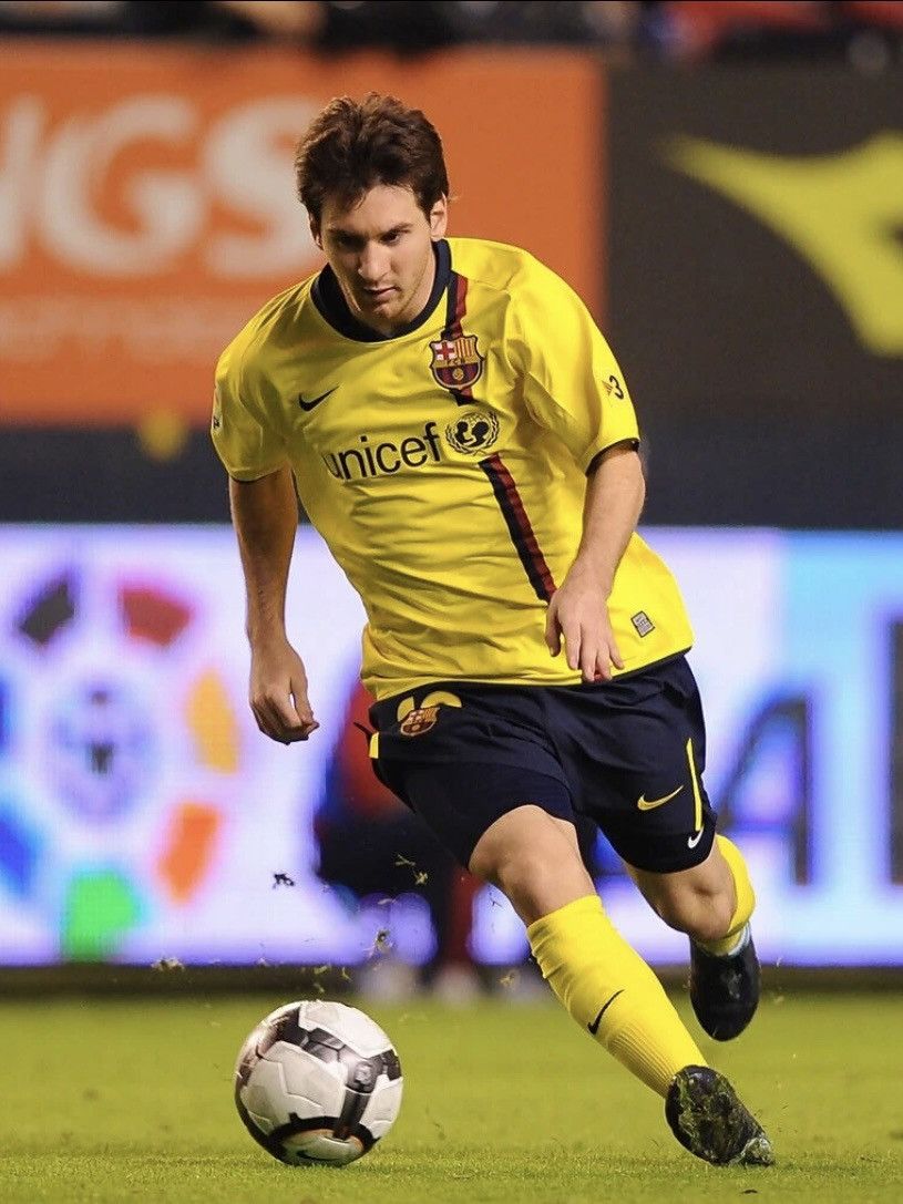 Nike BNWT Messi Barcelona 2008-09 Away Kit Soccer Jersey Size US L / EU 52-54 / 3 - 3 Thumbnail
