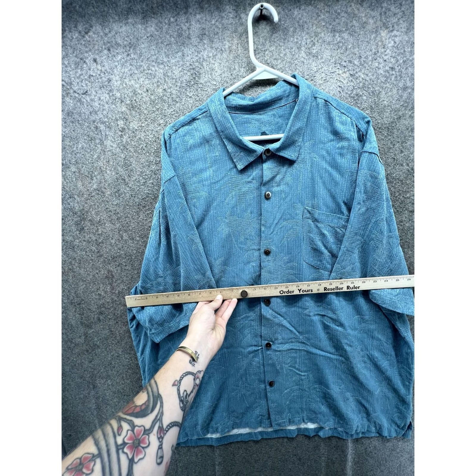 Tommy Bahama Tommy Bahama Shirt Mens 3XL Blue Textured Short Sleeve Button Front Casual Woven Shirt Mens 3XL Blue Textured Short Sleeve Button Front Casual Woven Size US XXL / EU 58 / 5 - 4 Thumbnail