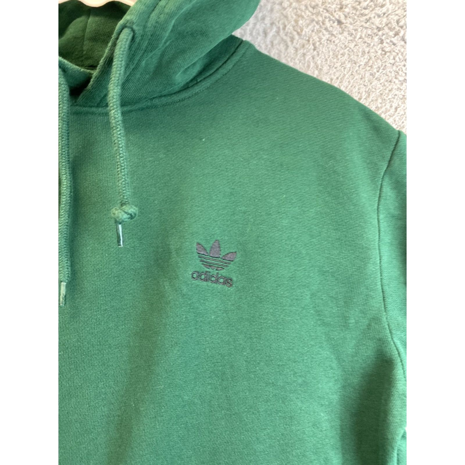 Adidas adidas Hoodie Mens Size M Green Pullover Hooded Sweatshirt Regular Fit Long Sleeve 93-16 Men Size US M / EU 48-50 / 2 - 4 Thumbnail