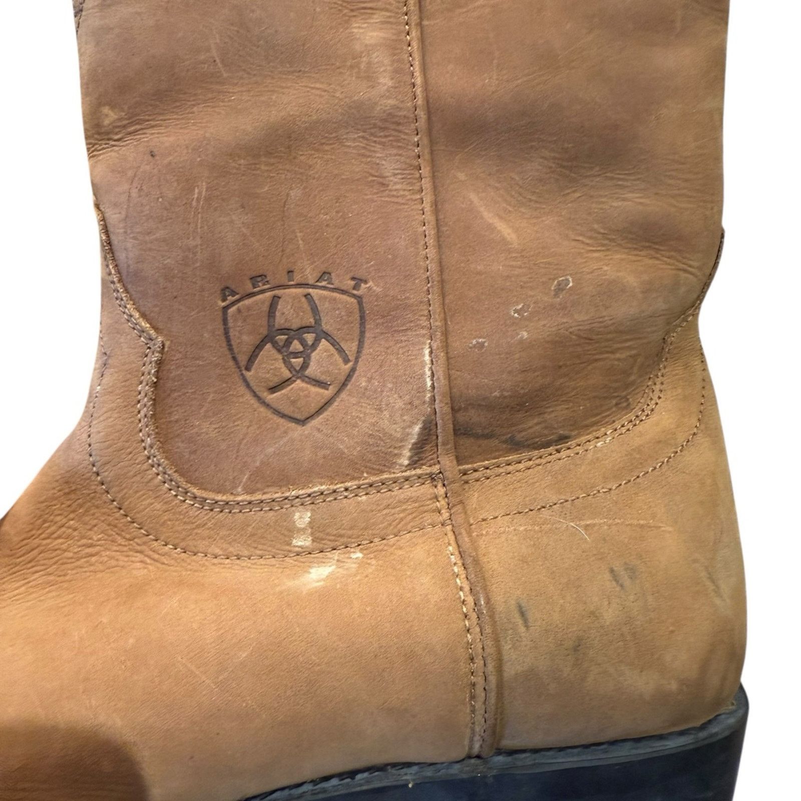 Ariat 11.5 Medium Tan Nubuck Classic Roper Style Boots NWT
