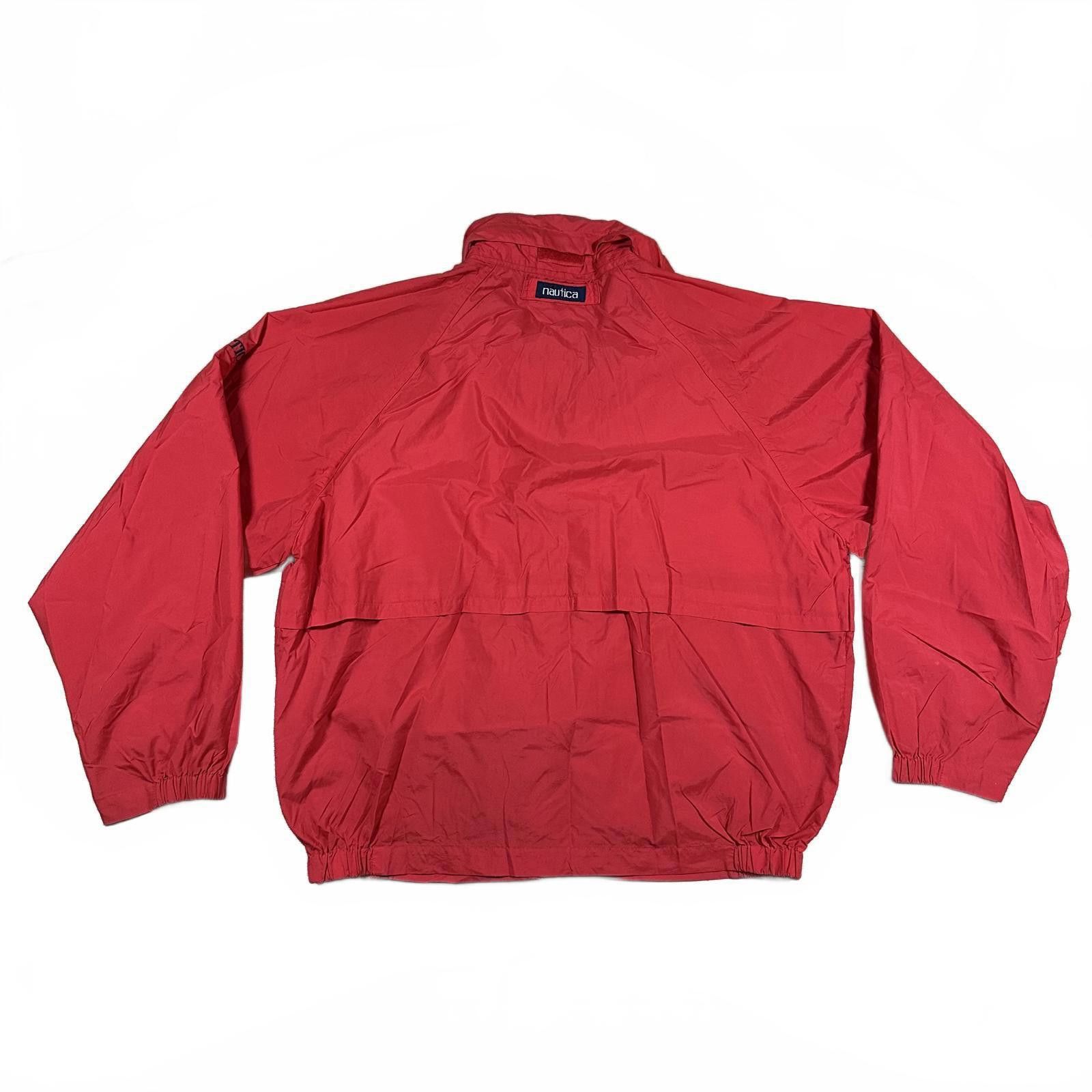 Nautica Nautica Mens Windbreaker Large Red Vintage Size US XL / EU 56 / 4 - 3 Thumbnail