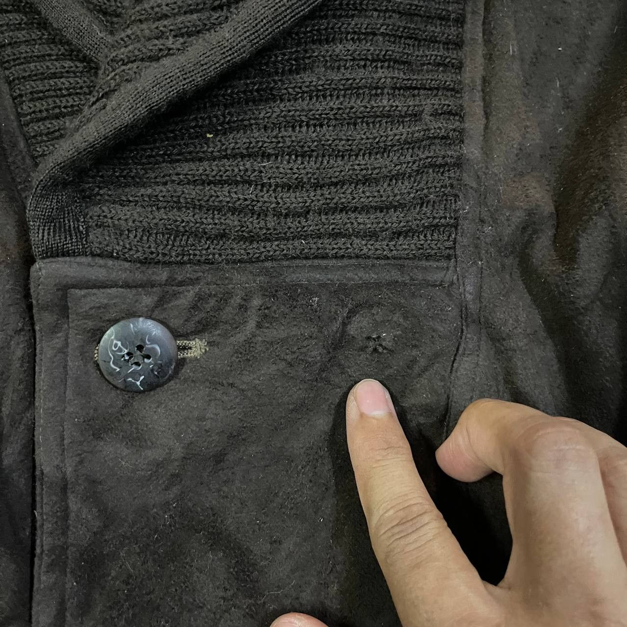 Issey Miyake Vintage Giovanni Uomo Wool Knit Bomber Jacket Issey Style Size US M / EU 48-50 / 2 - 5 Thumbnail