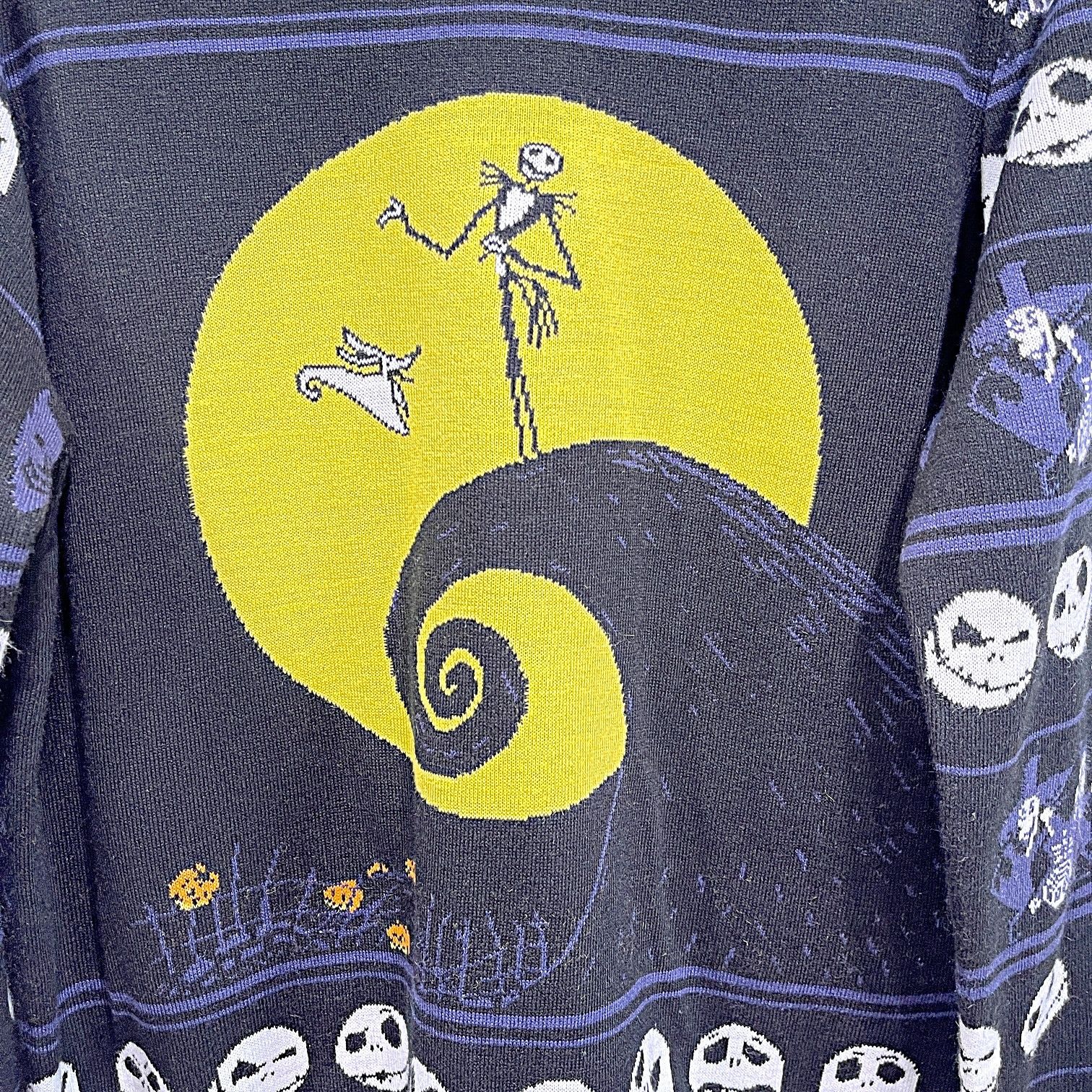 Disney Nightmare Before Christmas Fair Isle Sweater Womens XL Size XL / US 12-14 / IT 48-50 - 3 Thumbnail