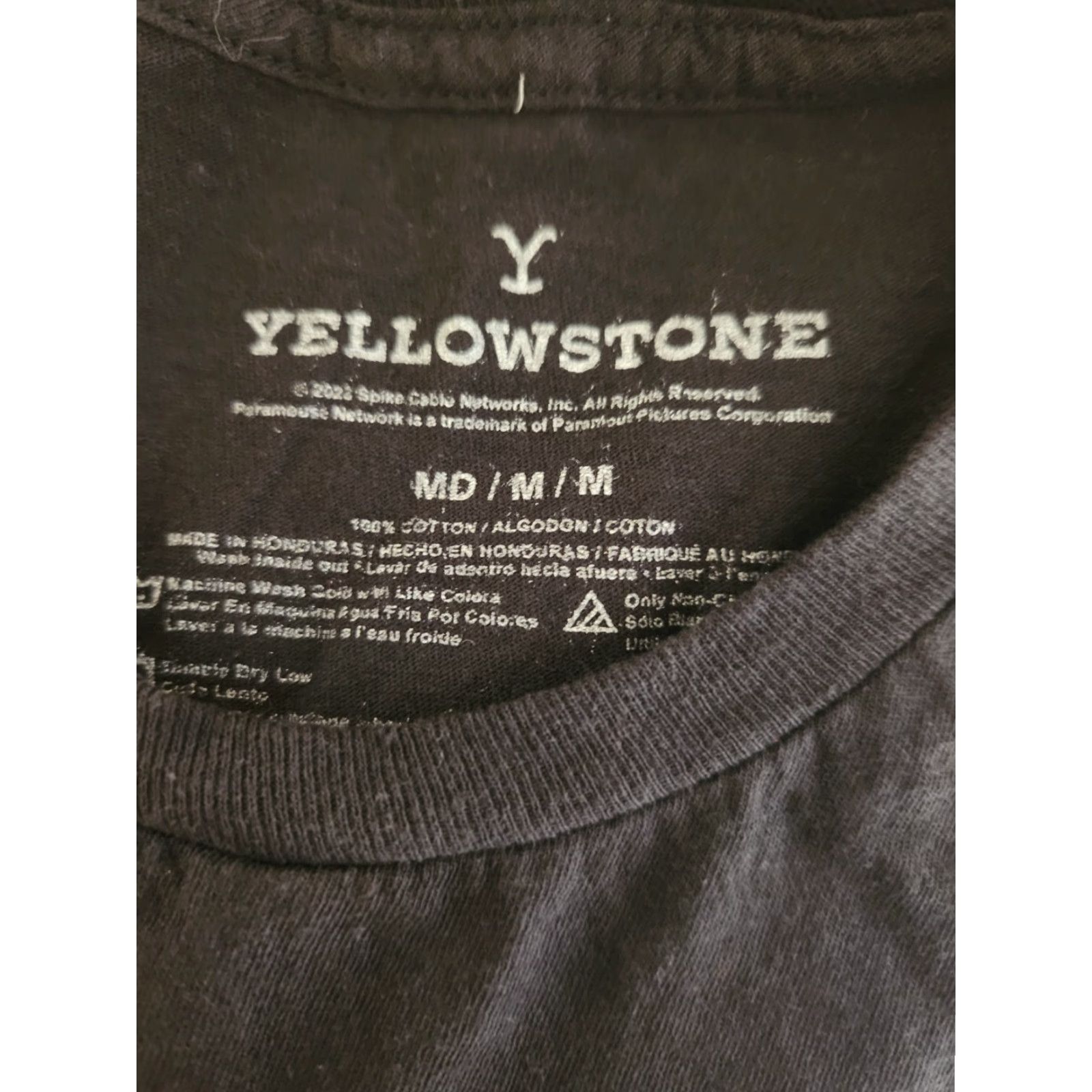 Vintage Yellowstone Dutton Ranch Black Short Sleeve T-Shirt Mens M Shirt Size US M / EU 48-50 / 2 - 2 Thumbnail