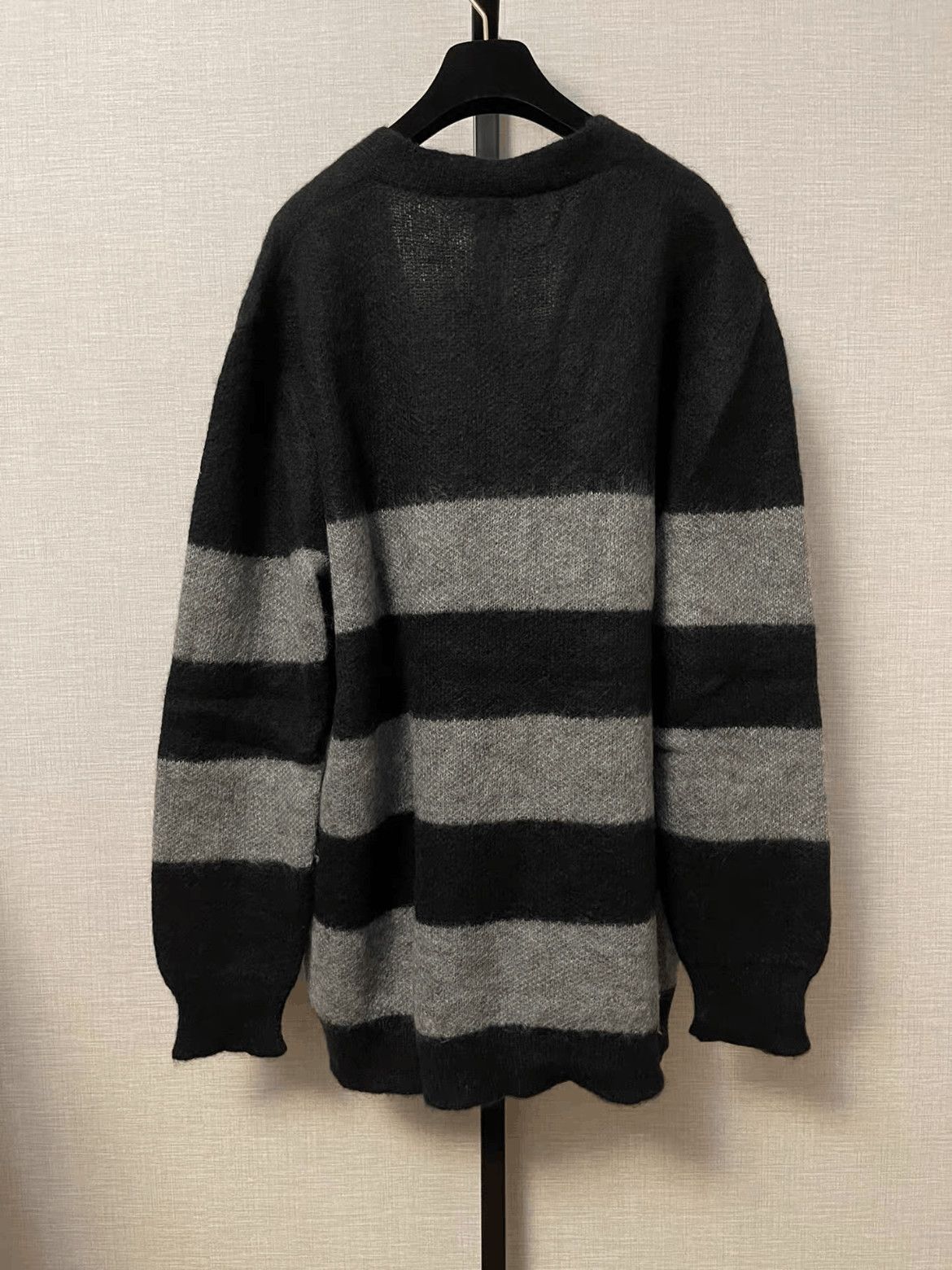 Saint Laurent Paris Saint Laurent Paris 13AW Mohair Stripe Cardigan Size US M / EU 48-50 / 2 - 2 Thumbnail