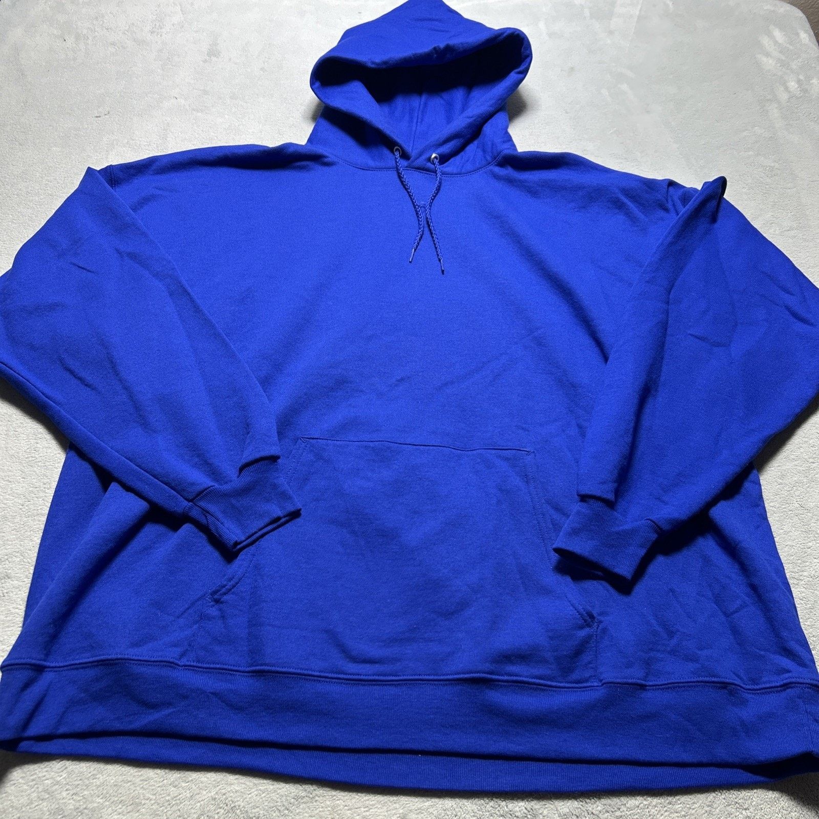 Nike Baggy Blank Fleece Hoodie Mens 3XL Blue Pullover Track Size US XXL / EU 58 / 5 - 1 Thumbnail