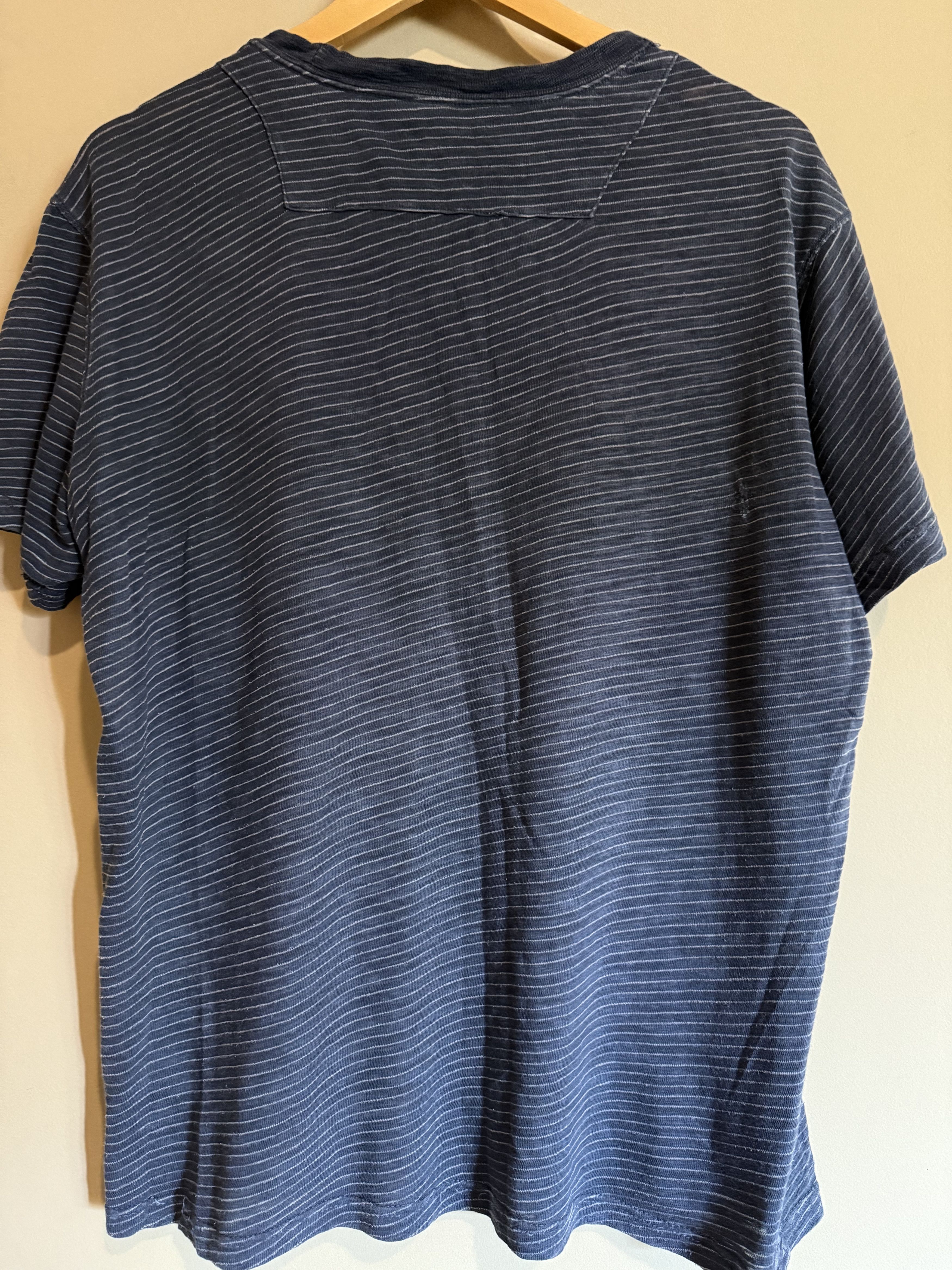 Other Blue Striped Pocket T-Shirt, Lightweight, Men's Large Size US L / EU 52-54 / 3 - 4 Thumbnail