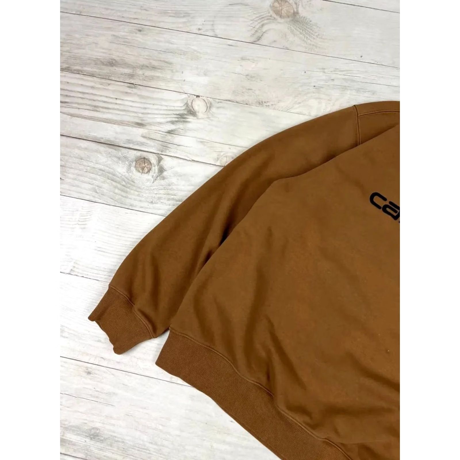 Carhartt Carhartt Sweatshirt Big Logo Embroidered Men SZ L Brown Size US L / EU 52-54 / 3 - 5 Thumbnail