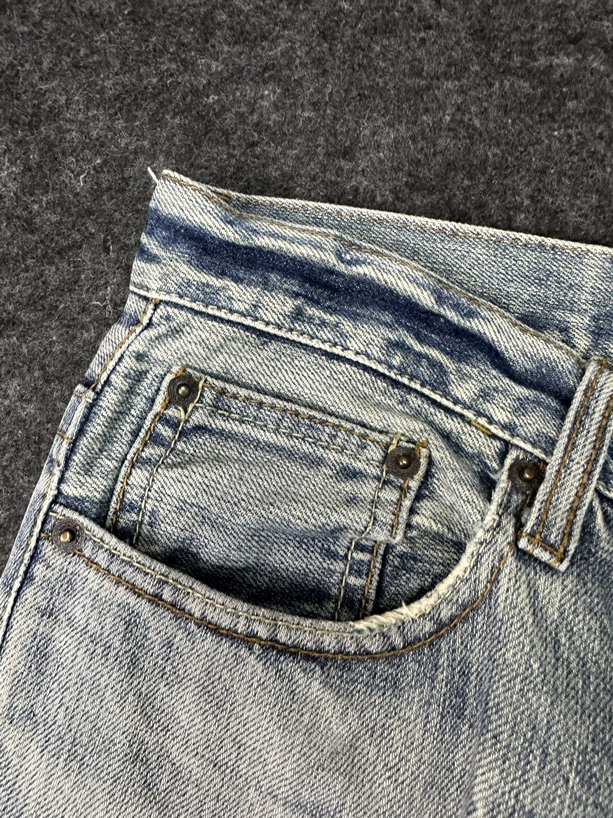 If Six Was Nine Root Three Flare Distressed Vintage Denim 32x33 D730 Size US 32 / EU 48 - 12 Thumbnail