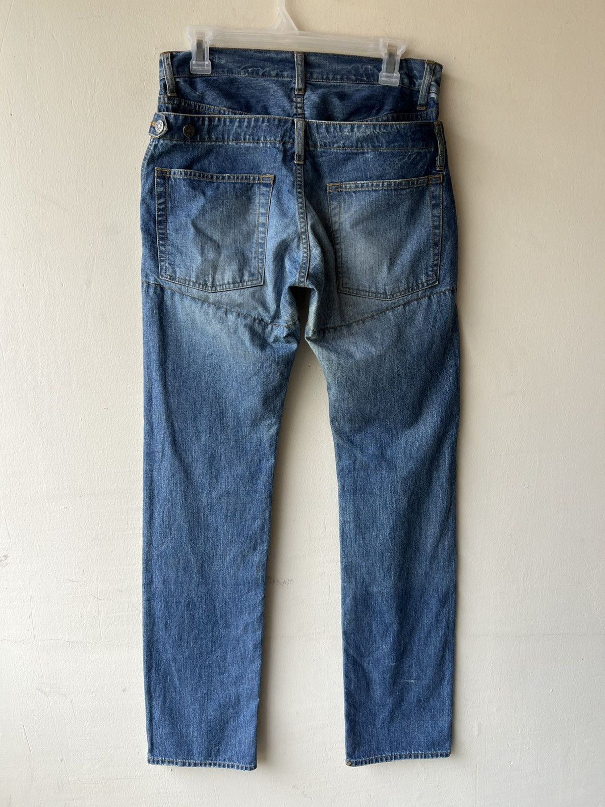 CABANE de ZUCCa Vintage Cabane de Zucca Faded Denim Double Waist Jeans Size US 30 / EU 46 - 21 Thumbnail
