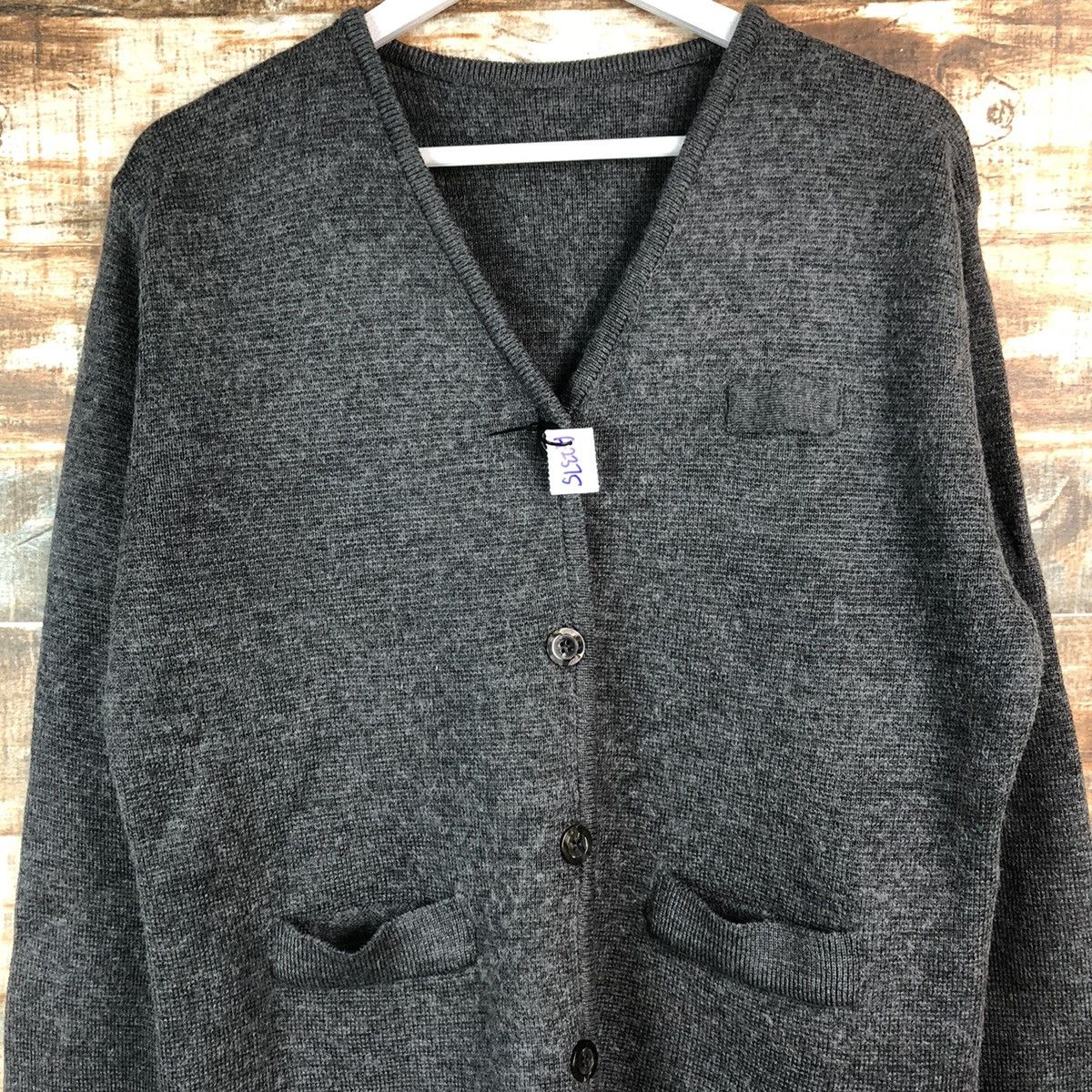 Homespun Knitwear × Japanese Brand Japanese Brand Grey Cardigan Knitwear #A2375 Size US M / EU 48-50 / 2 - 5 Thumbnail