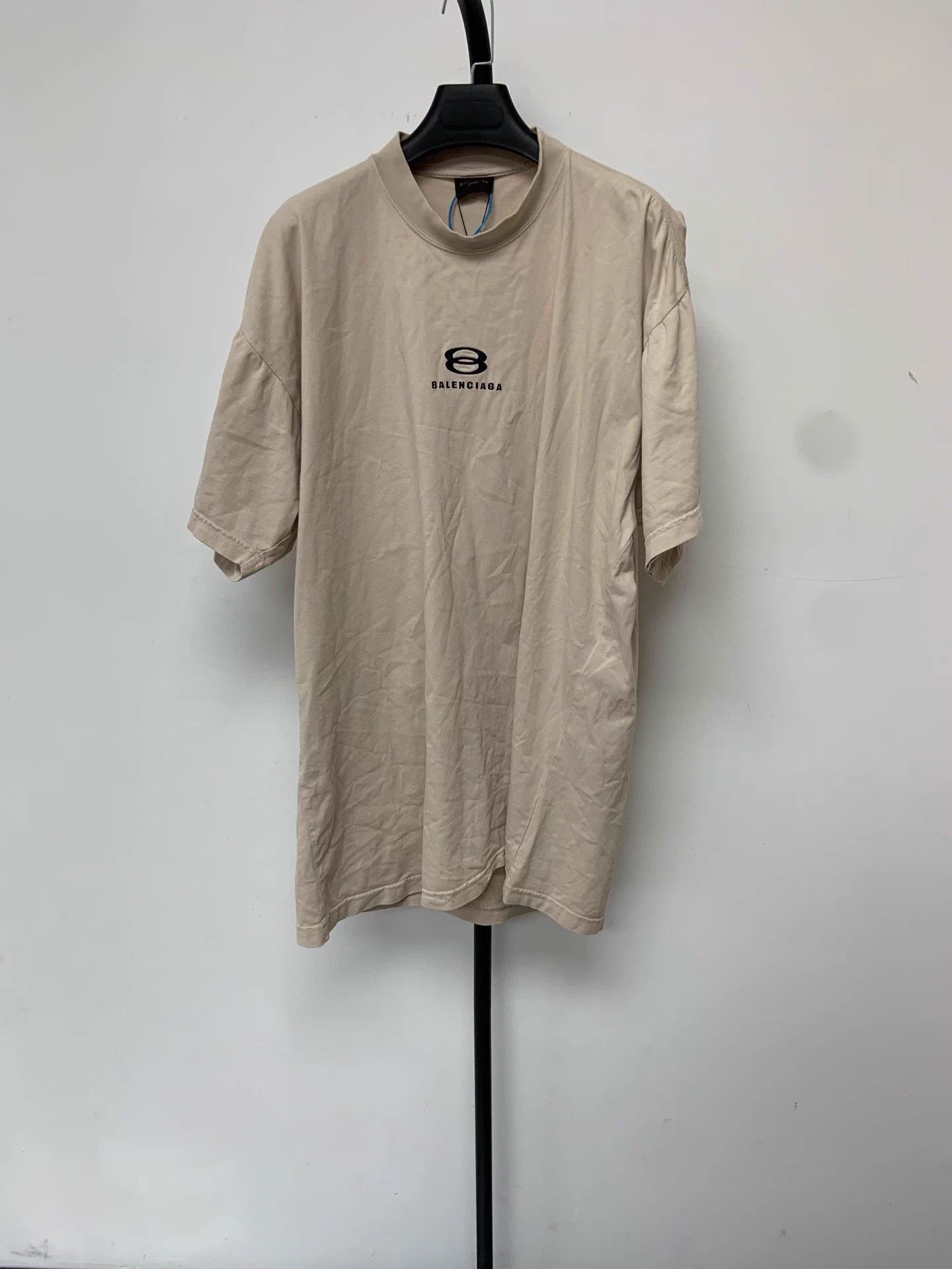 Balenciaga Balenciaga men's white logo print T-shirt 2 oversized Size US M / EU 48-50 / 2 - 1 Thumbnail