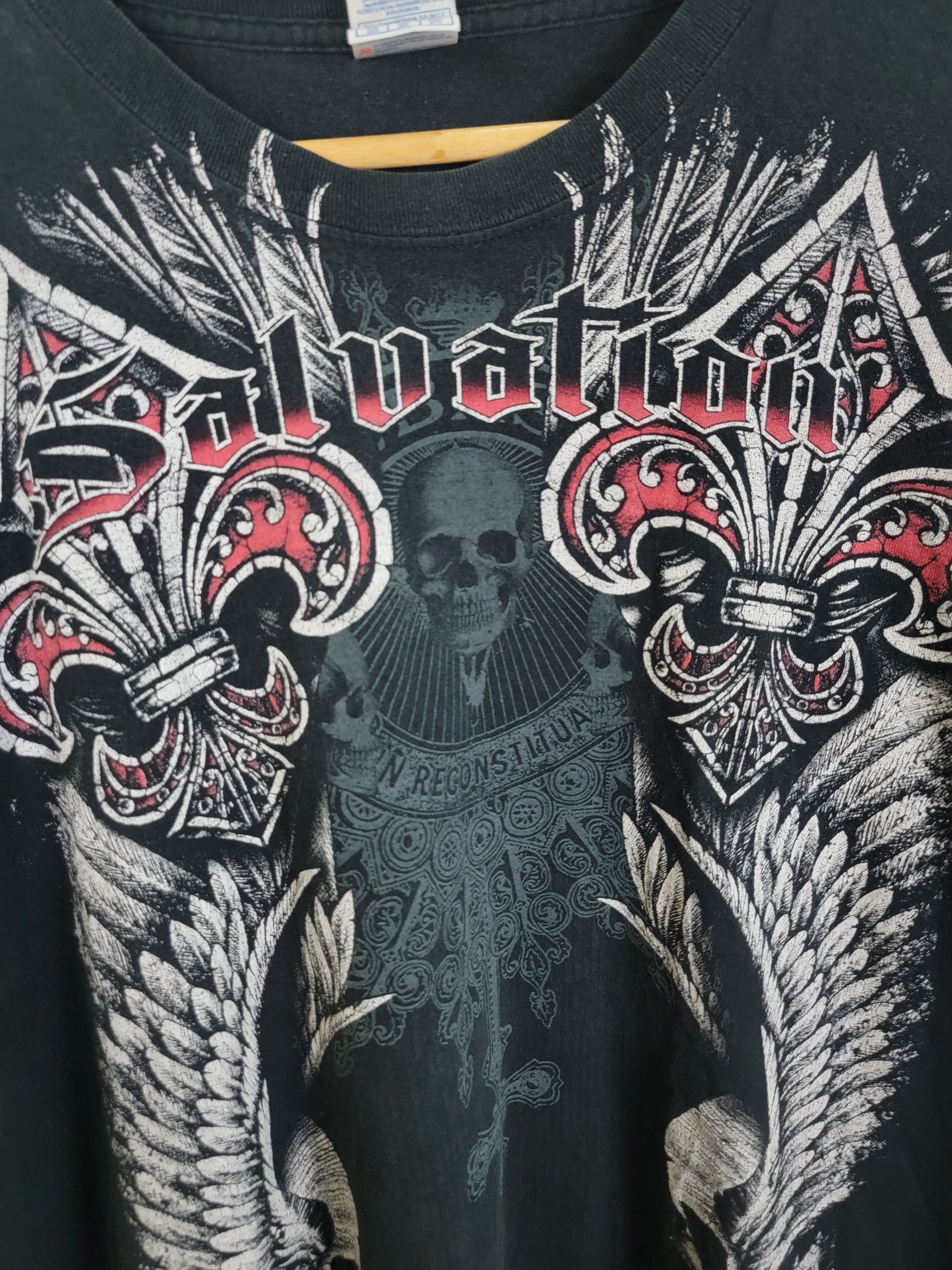 Affliction × Japanese Brand × Vintage Vintage Salvation Tee Size US XXL / EU 58 / 5 - 3 Thumbnail
