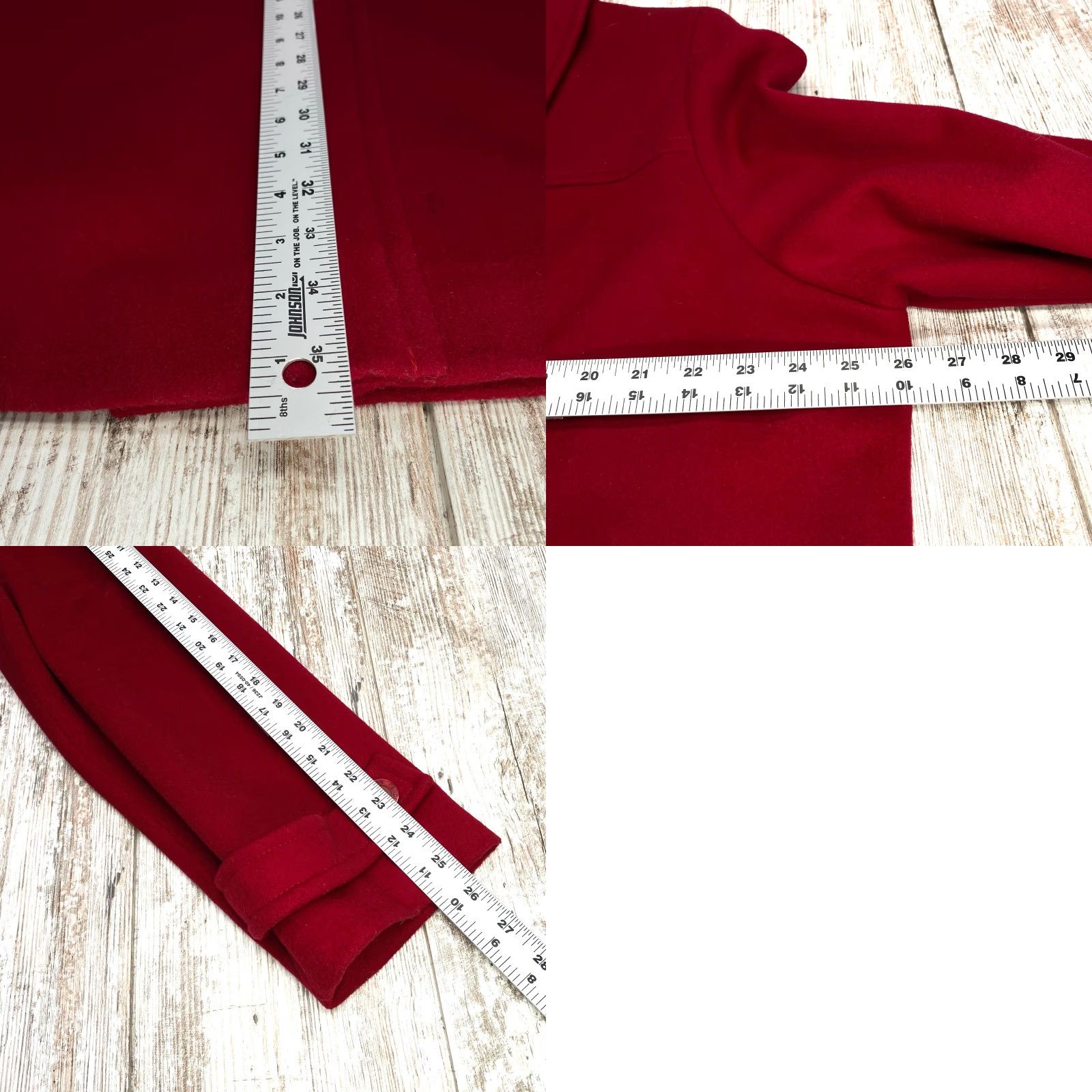 Pendleton VINTAGE Pendleton Coat Womens XL Red 100% Wool Button Front Lined Made in USA Size XL / US 12-14 / IT 48-50 - 9 Thumbnail