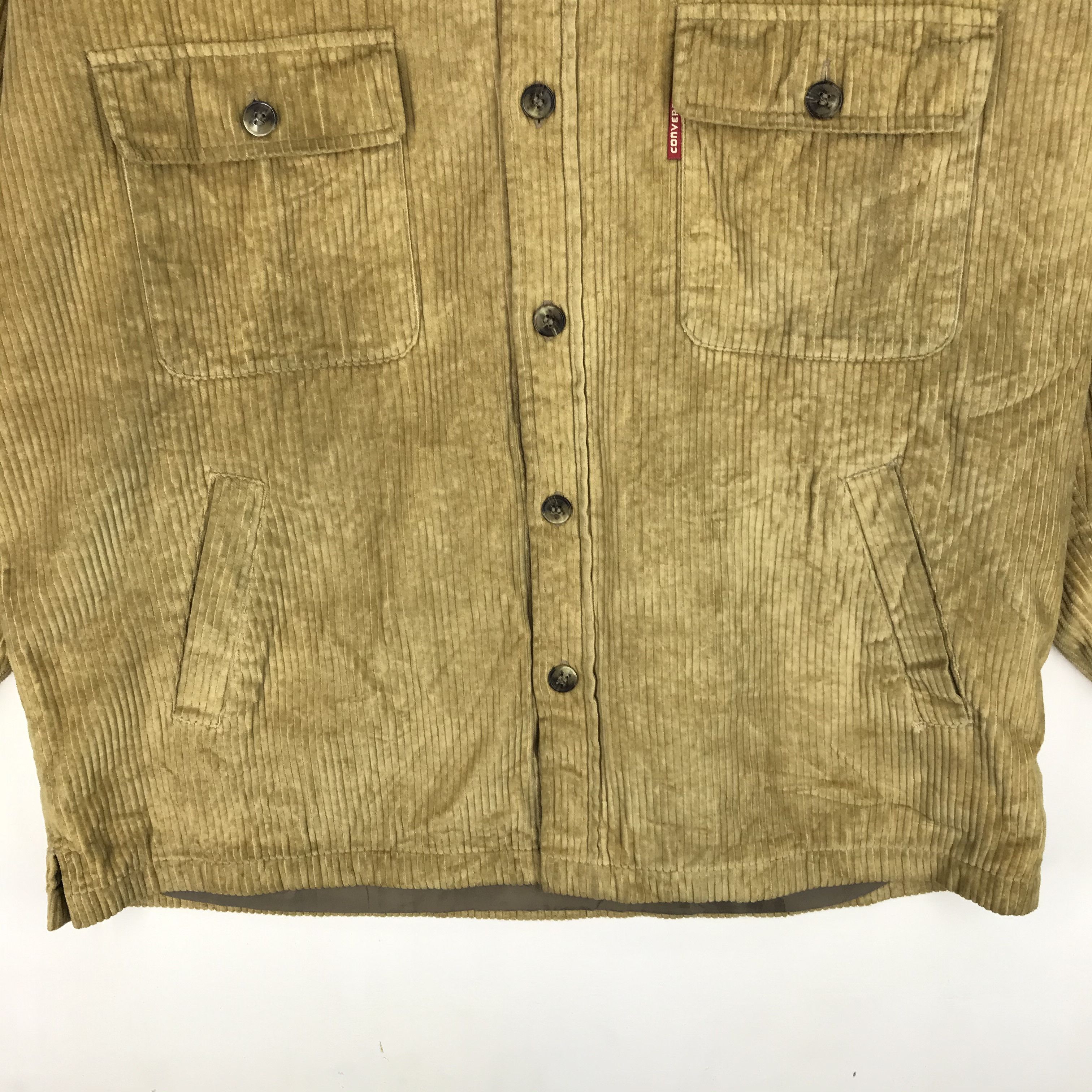 Converse 90s Vintage CONVERSE ALL STAR Corduroy Jacket #2426-84 Size US XL / EU 56 / 4 - 3 Thumbnail
