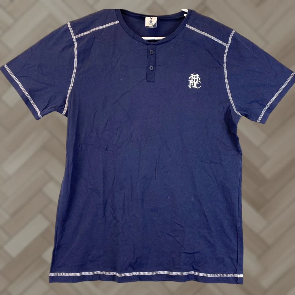 Nike Nike Tottenham Men's Medium T-Shirt Navy Short Sleeve Logo Cotton 69-29 Size US M / EU 48-50 / 2 - 1 Thumbnail