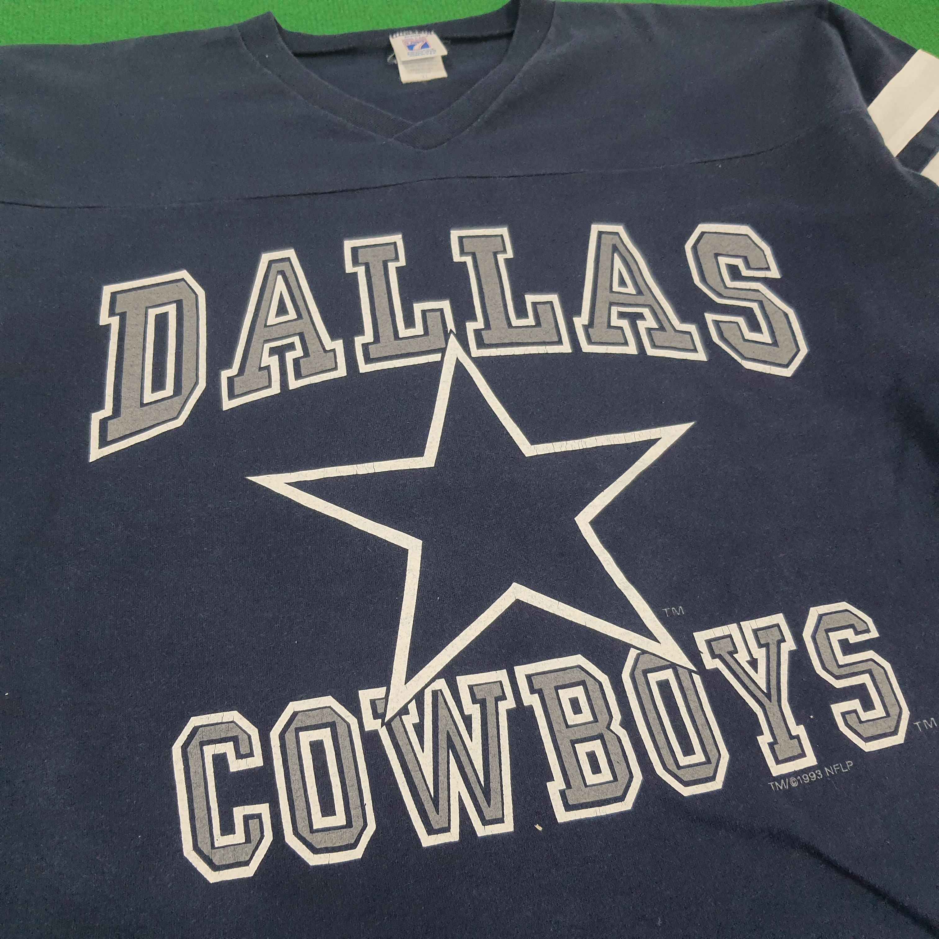 NFL × Vintage Vintage NFLP Dallas Cowboys Football Team 90S Tshirt Size US XXL / EU 58 / 5 - 2 Thumbnail