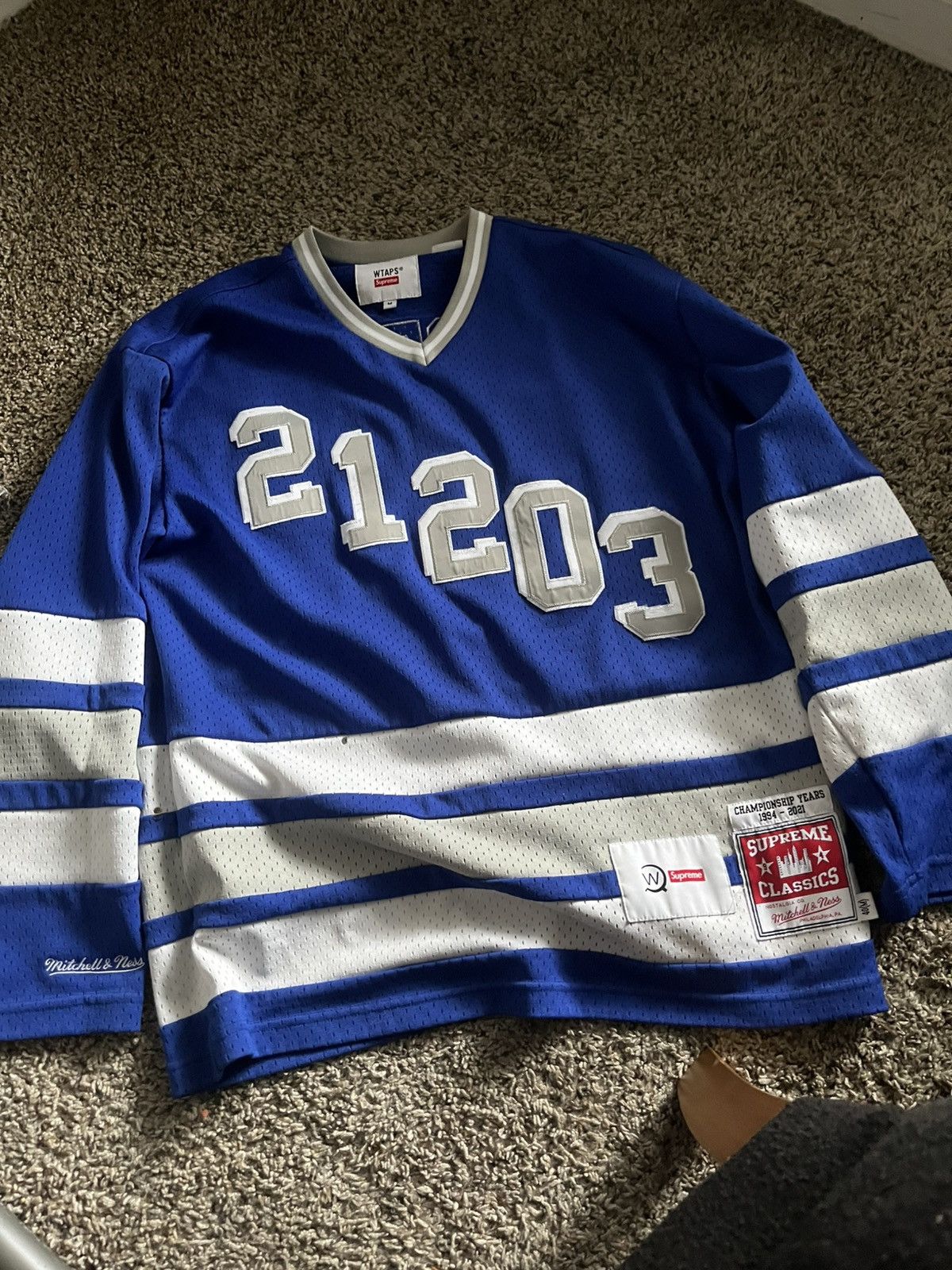 トップス Supreme  WTAPS Hockey Jersey  L Supreme WTAPS Mitchell & Ness Hockey Jersey (FW21) - $148