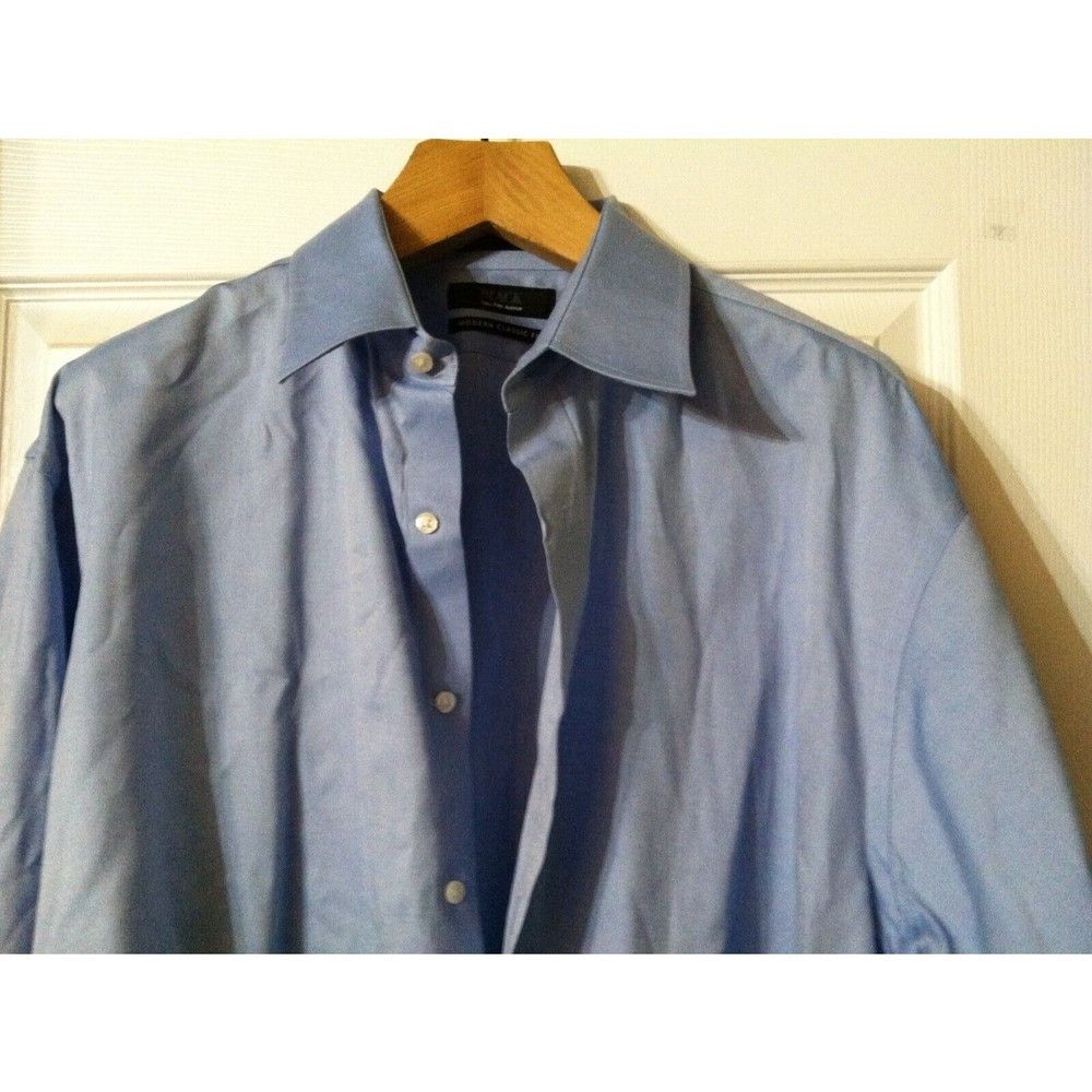 Saks Fifth Avenue SAKS FIFTH AVENUE MENS 100%COTTON DRESS SHIRT 17.5/34-35 Size US XL / EU 56 / 4 - 2 Thumbnail