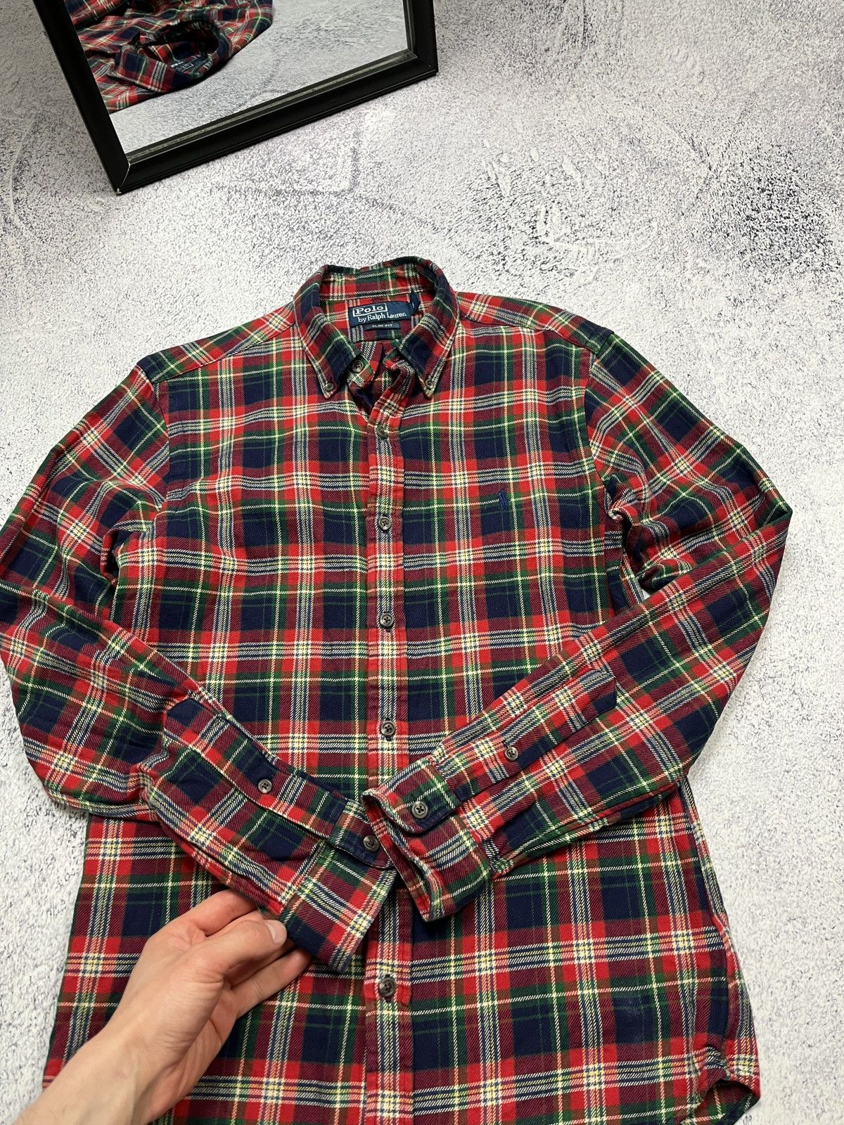 Flannel × Polo Ralph Lauren × Vintage Polo Ralph Lauren Plaid Flannel Button Up Shirt Chekered Size US L / EU 52-54 / 3 - 8 Thumbnail