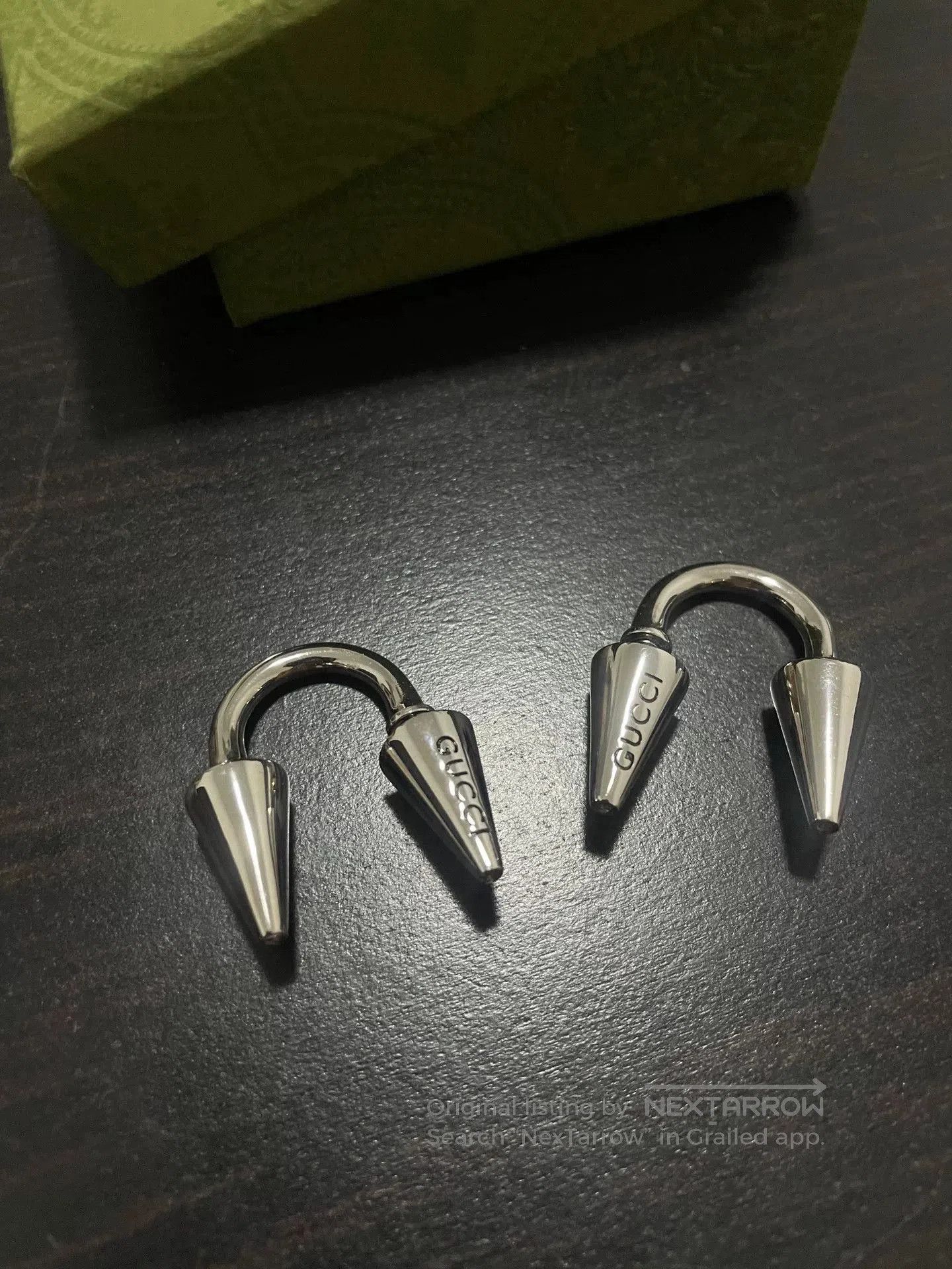 Gucci Gucci Punk Double Spiked Earrings. Size ONE SIZE - 1 Thumbnail
