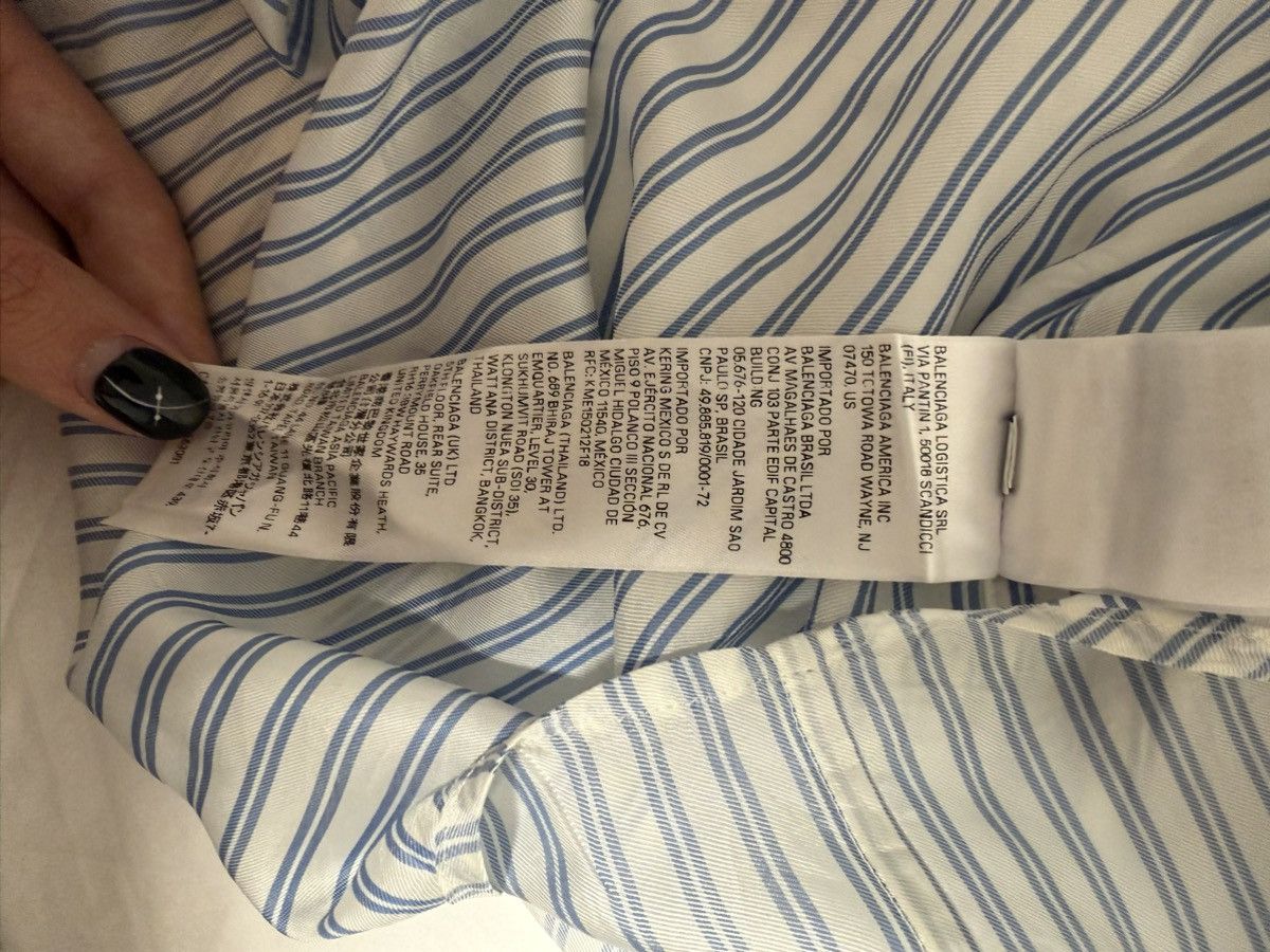 Balenciaga 1600$ BALENCIAGA SILKY POPLIN FABRIC SHIRT Size US L / EU 52-54 / 3 - 10 Thumbnail