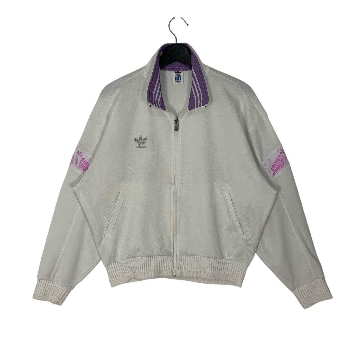 Adidas Vintage adidas Jaspo JapaneseBrand SportWear Tracktop Size US L / EU 52-54 / 3 - 1 Thumbnail