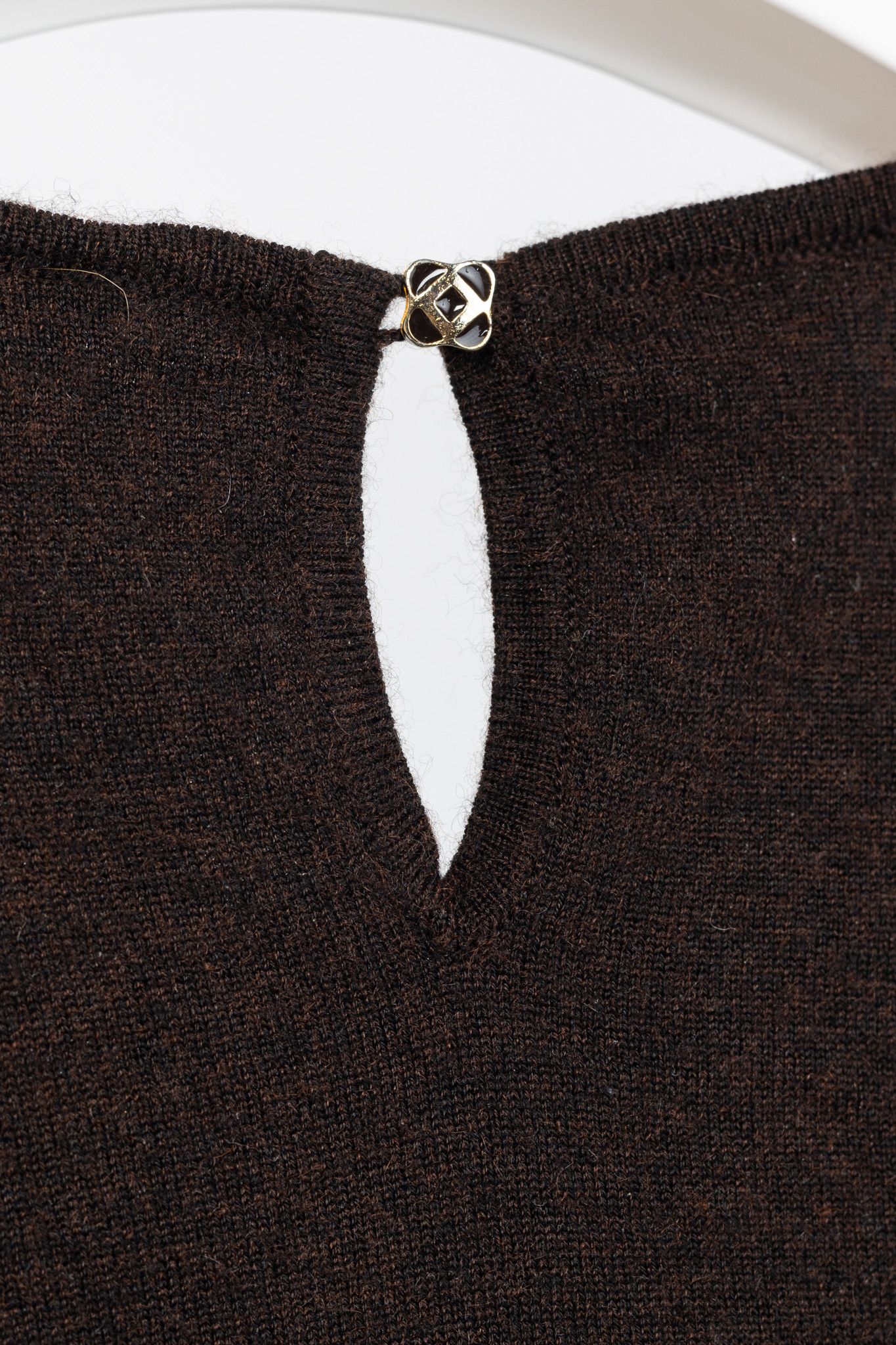 Oscar De La Renta Oscar de la Renta AW/07 Brown Cashmere-Knit Tank Size M / US 6-8 / IT 42-44 - 7 Thumbnail