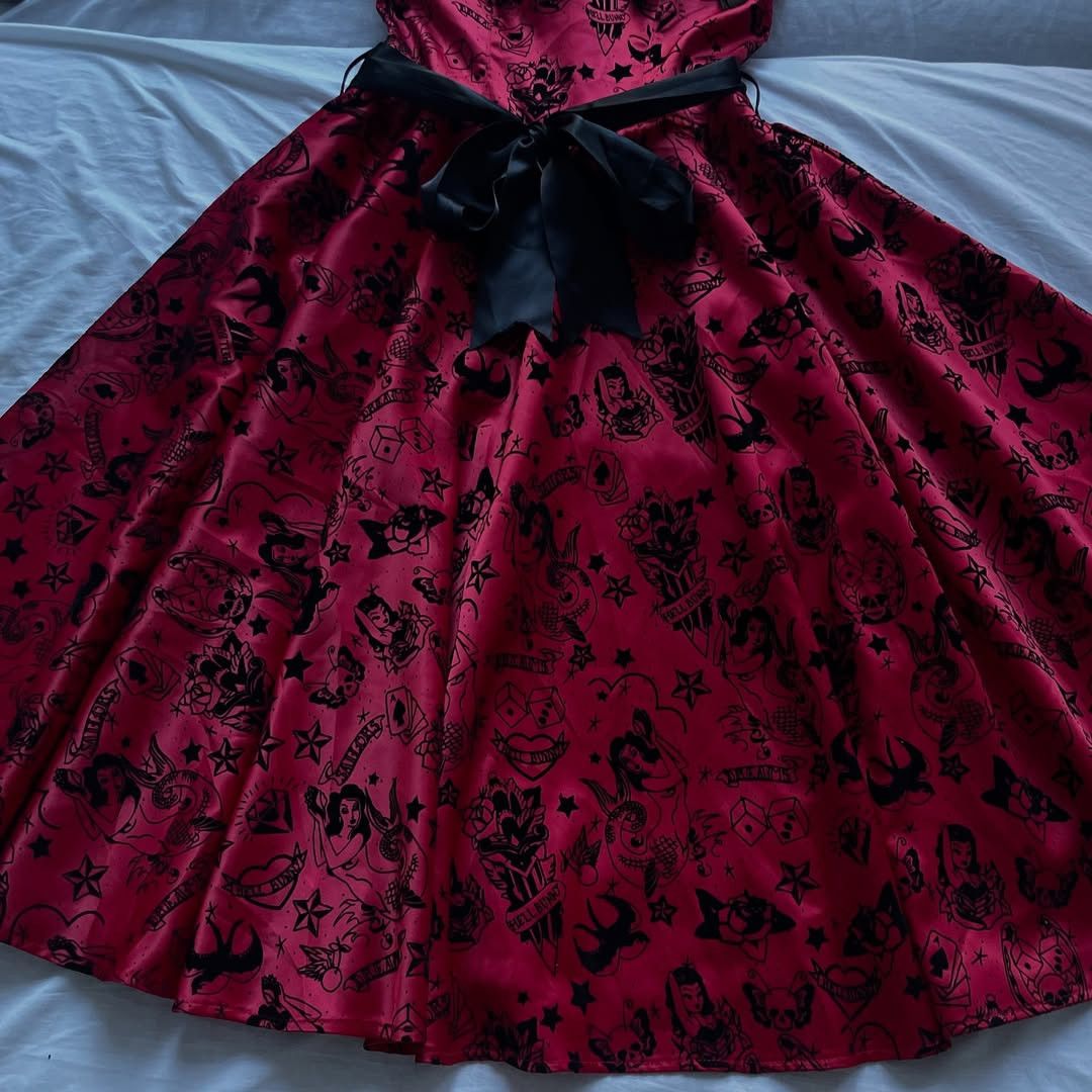 Other Hell Bunny dress Gothic type Killstar type Edd Hardy Size XS / US 0-2 / IT 36-38 - 4 Thumbnail