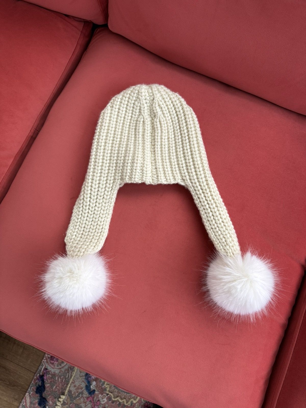 Moncler Moncler pom pom wool knit hat, NEW Size ONE SIZE - 7 Thumbnail