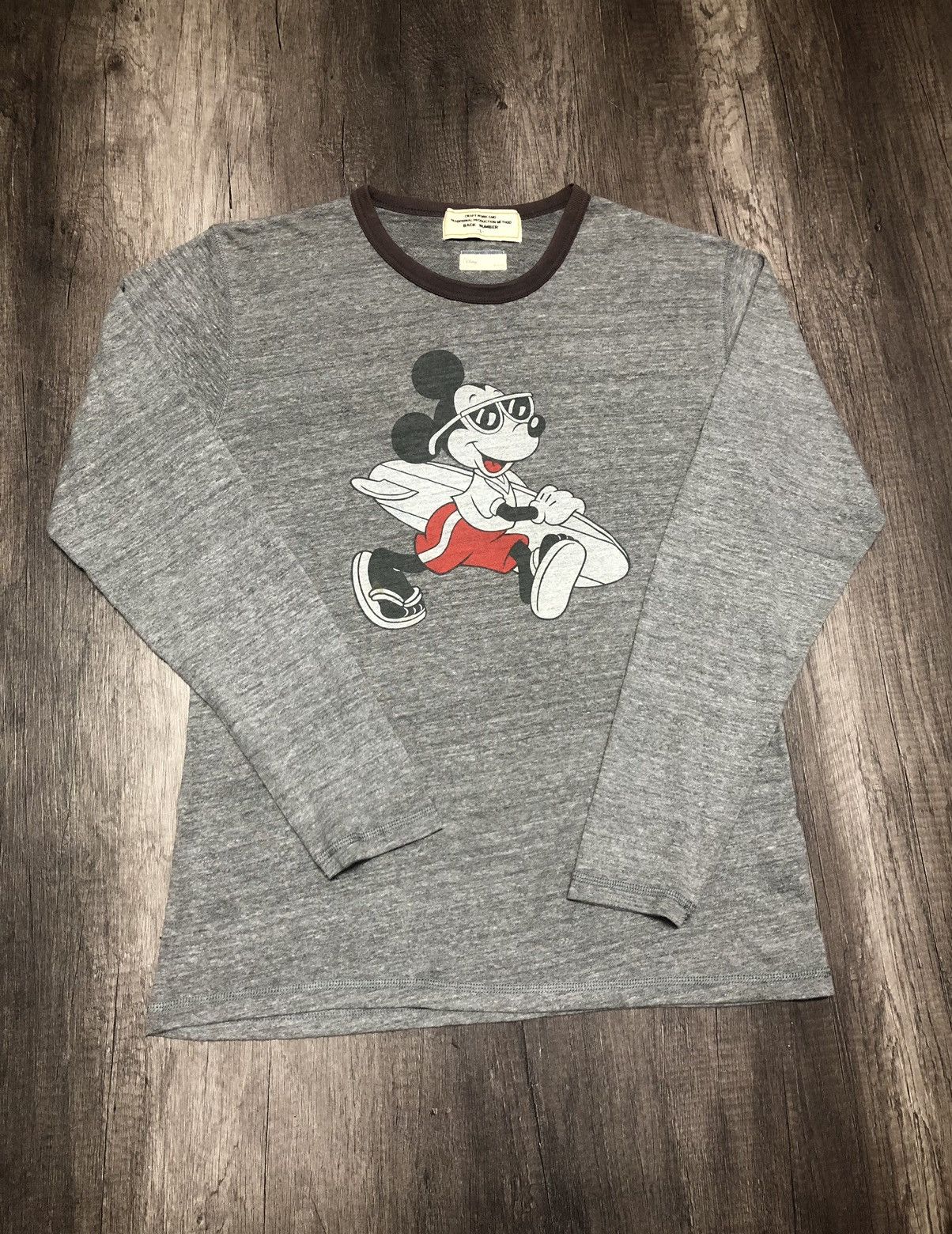 Disney × Japanese Brand Vintage Back Number x Disney x Mickey Long Sleeve Tee Shirt Size US M / EU 48-50 / 2 - 13 Thumbnail