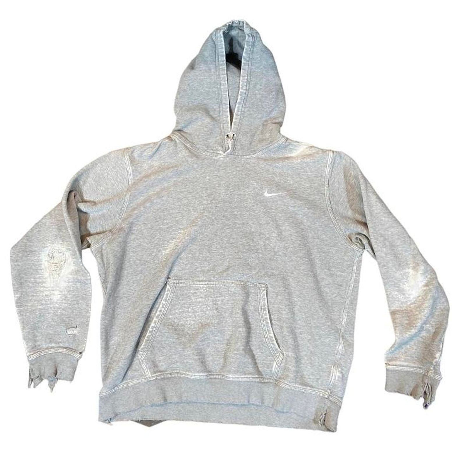 Nike Y2k thrashed nike hoodie grey Size US M / EU 48-50 / 2 - 1 Thumbnail