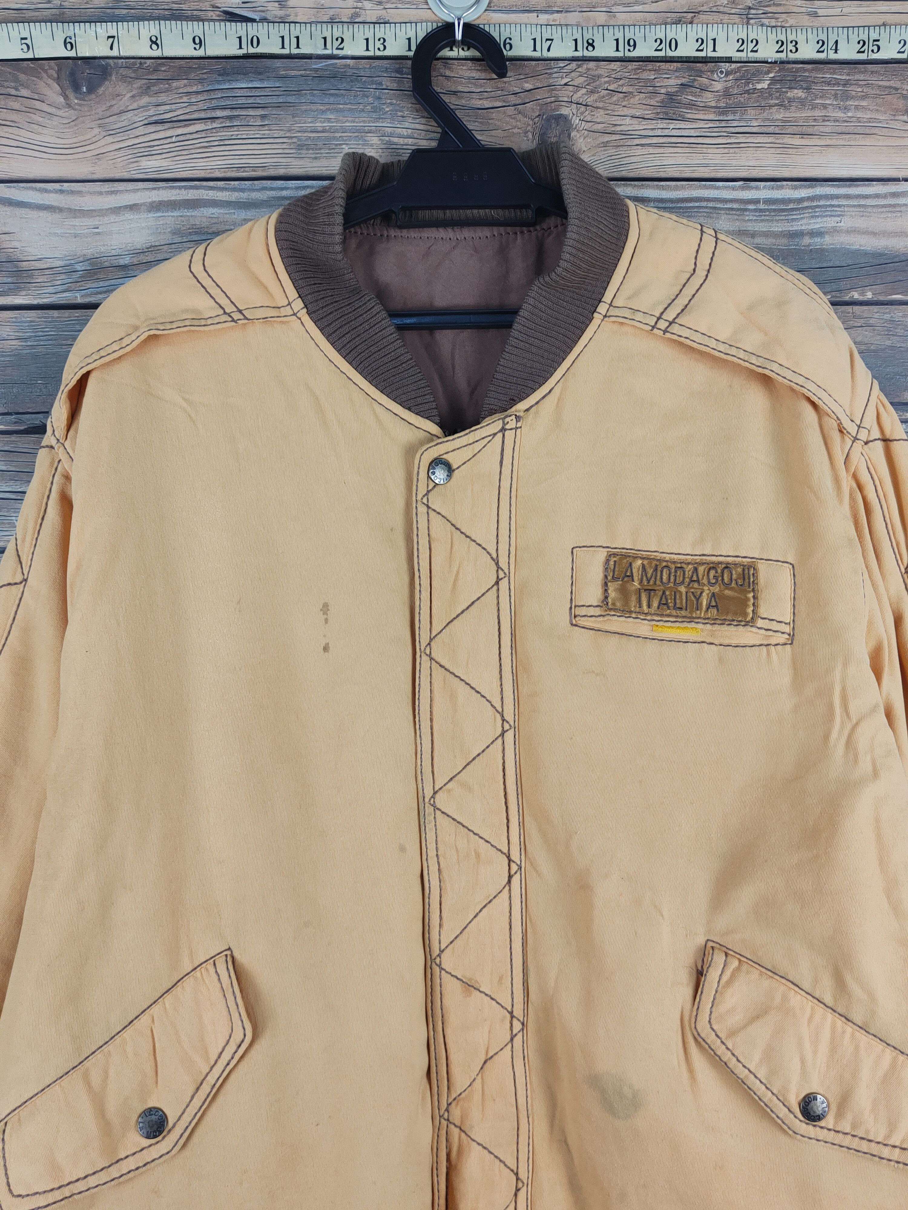 Vintage vintage italy Yellow Jackets #W1655 Size US XL / EU 56 / 4 - 2 Thumbnail