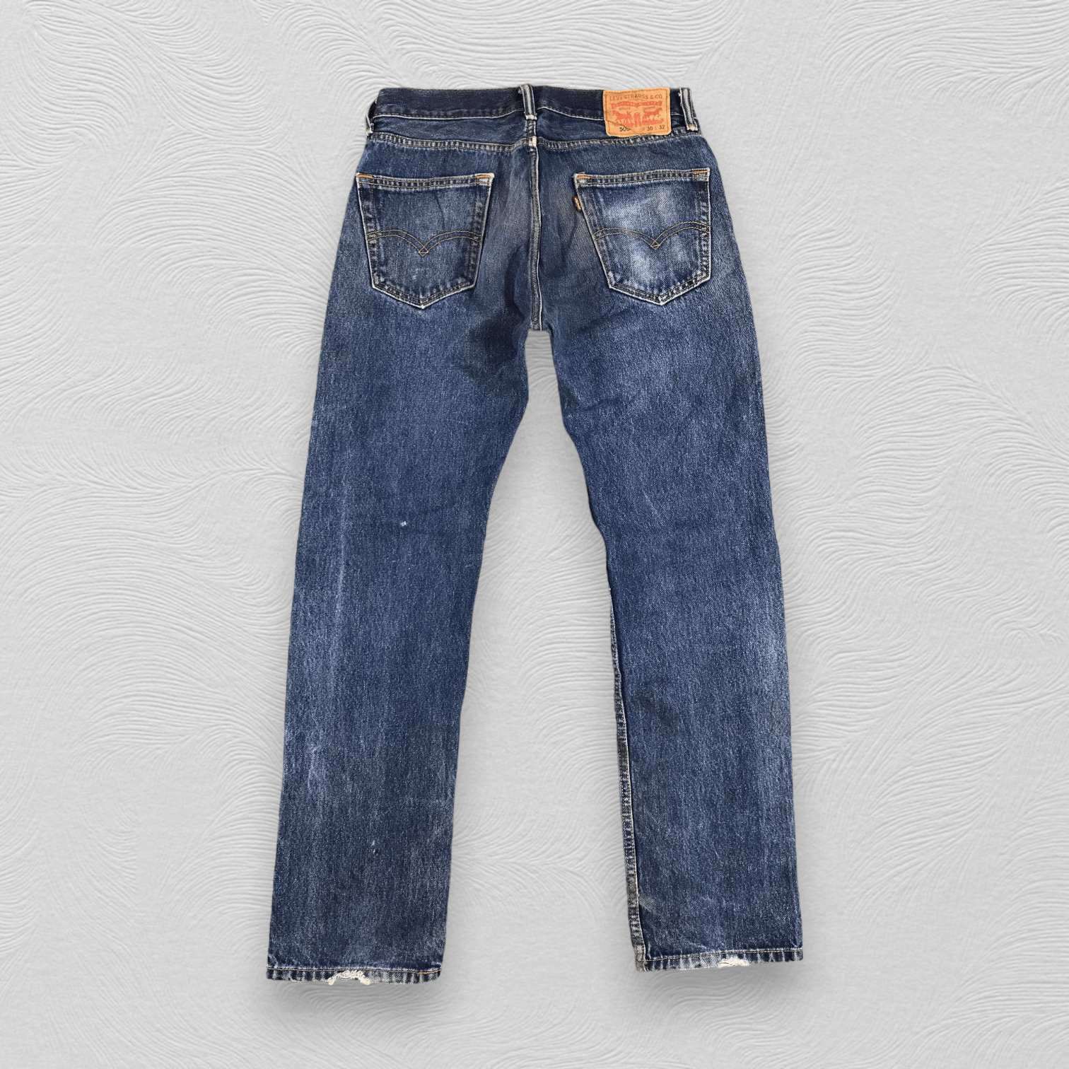 Levi's Faded Blue Vintage Levi's 505 Jeans Distress Denim KJ549 Size US 30 / EU 46 - 2 Thumbnail
