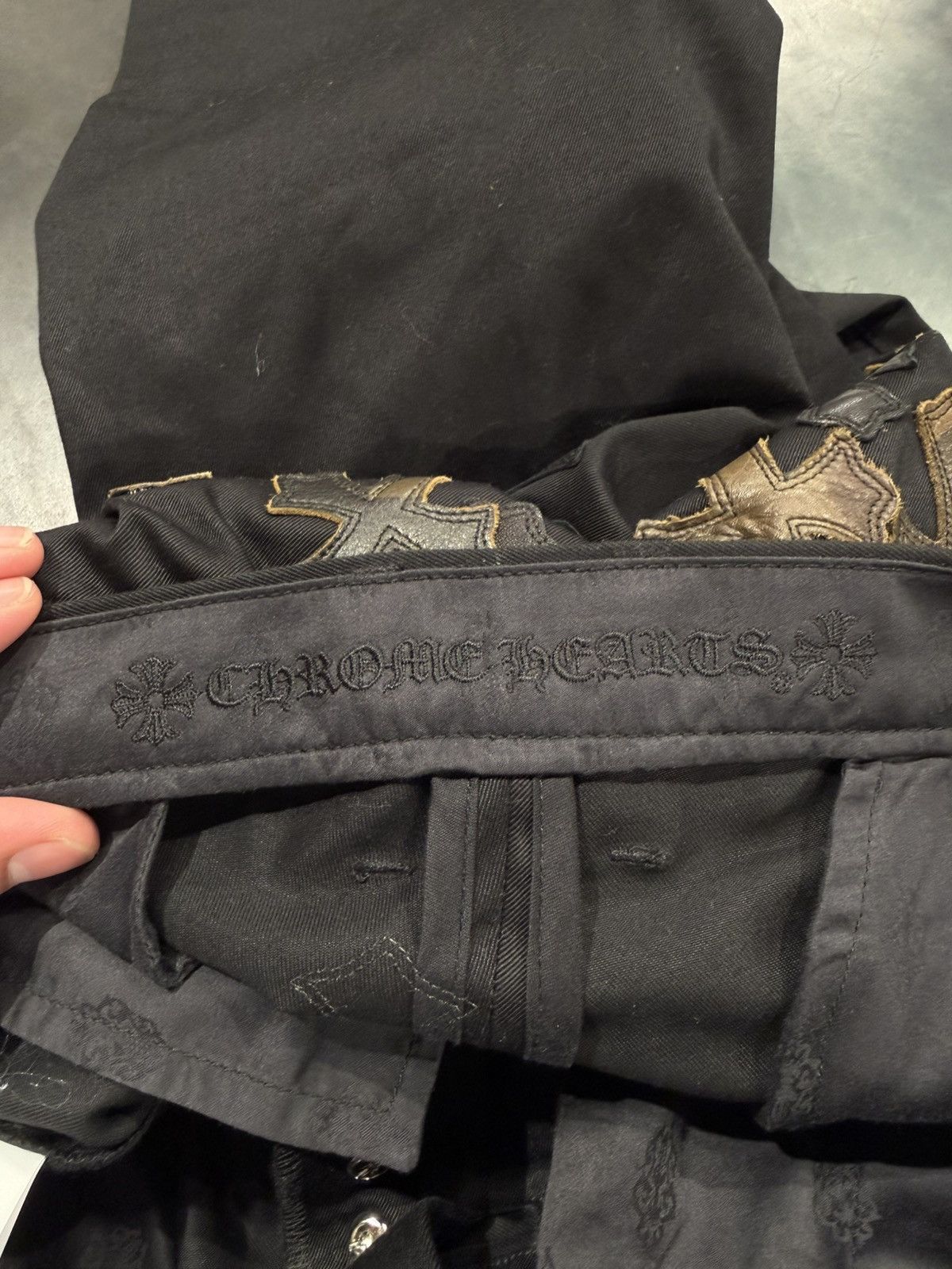 Chrome Hearts Chrome Hearts Black Camo Cross Patch Chino Pants Size US 36 / EU 52 - 10 Thumbnail