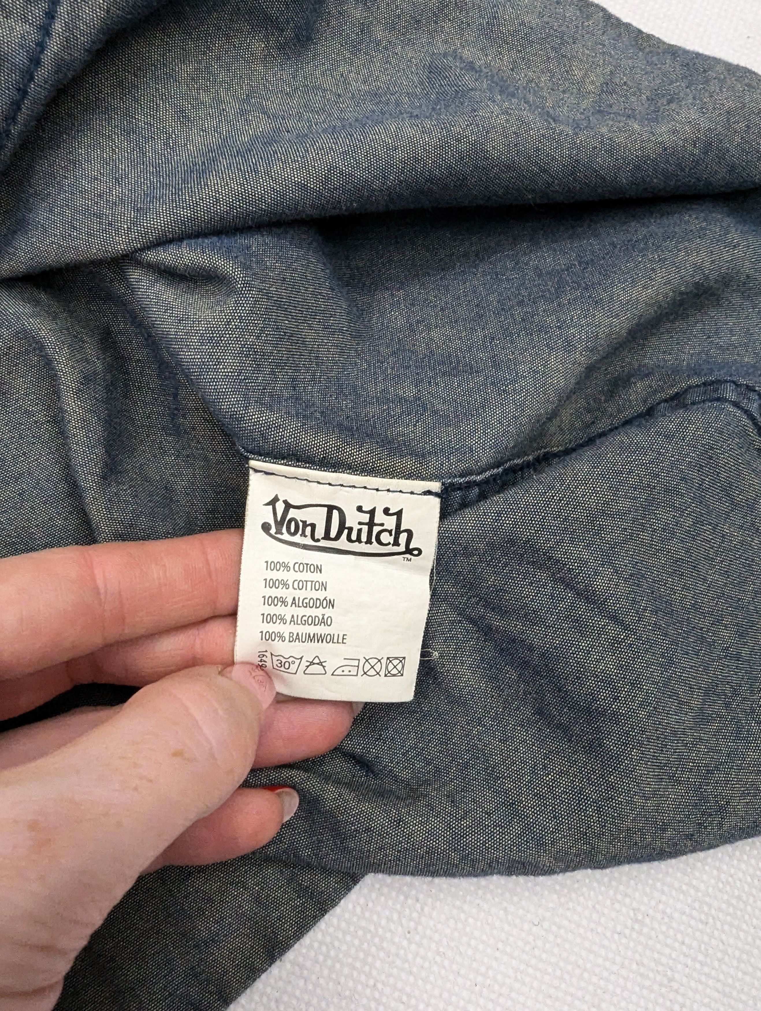 Von Dutch Von Dutch blue shirt L Size US L / EU 52-54 / 3 - 5 Thumbnail