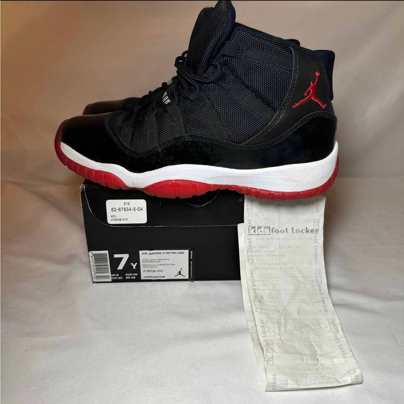 Jordan Brand × Nike Size 7 - Nike Air Jordan 11 Retro GS Bred 2012 Men's Shoes Size US 7 / EU 40 - 8 Thumbnail