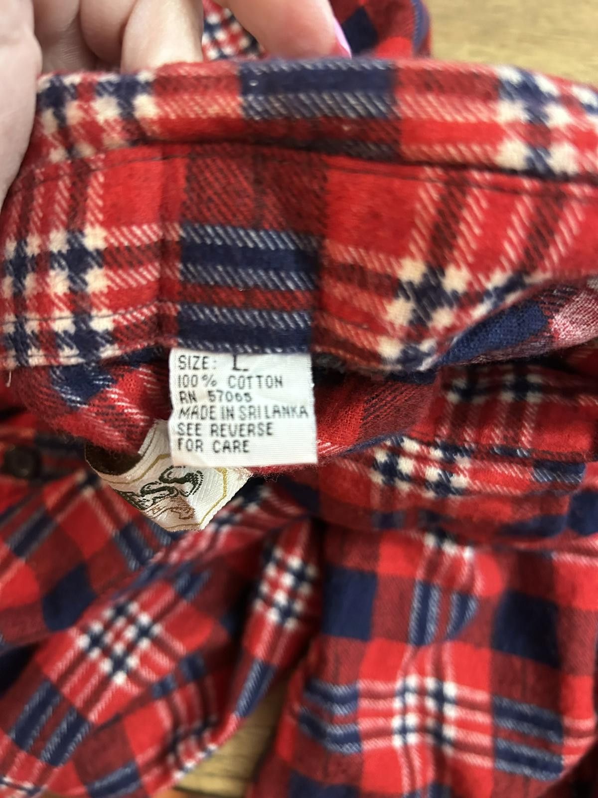 Other Men's Wilderness Red and Navy Plaid Casual Shirt Size US L / EU 52-54 / 3 - 3 Thumbnail